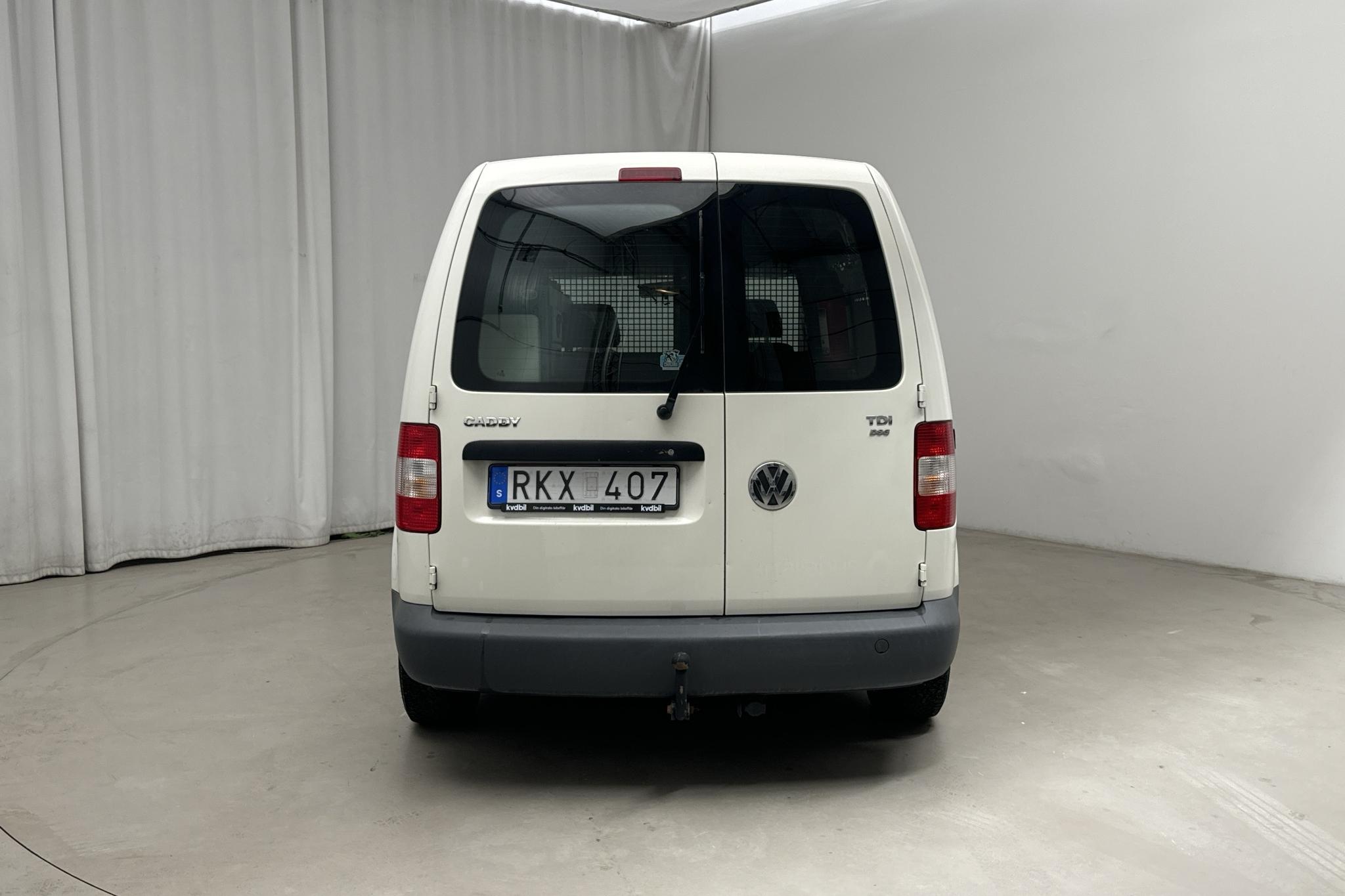 VW Caddy 1.9 TDI Skåp (105hk) - 9 117 mil - Automat - vit - 2008