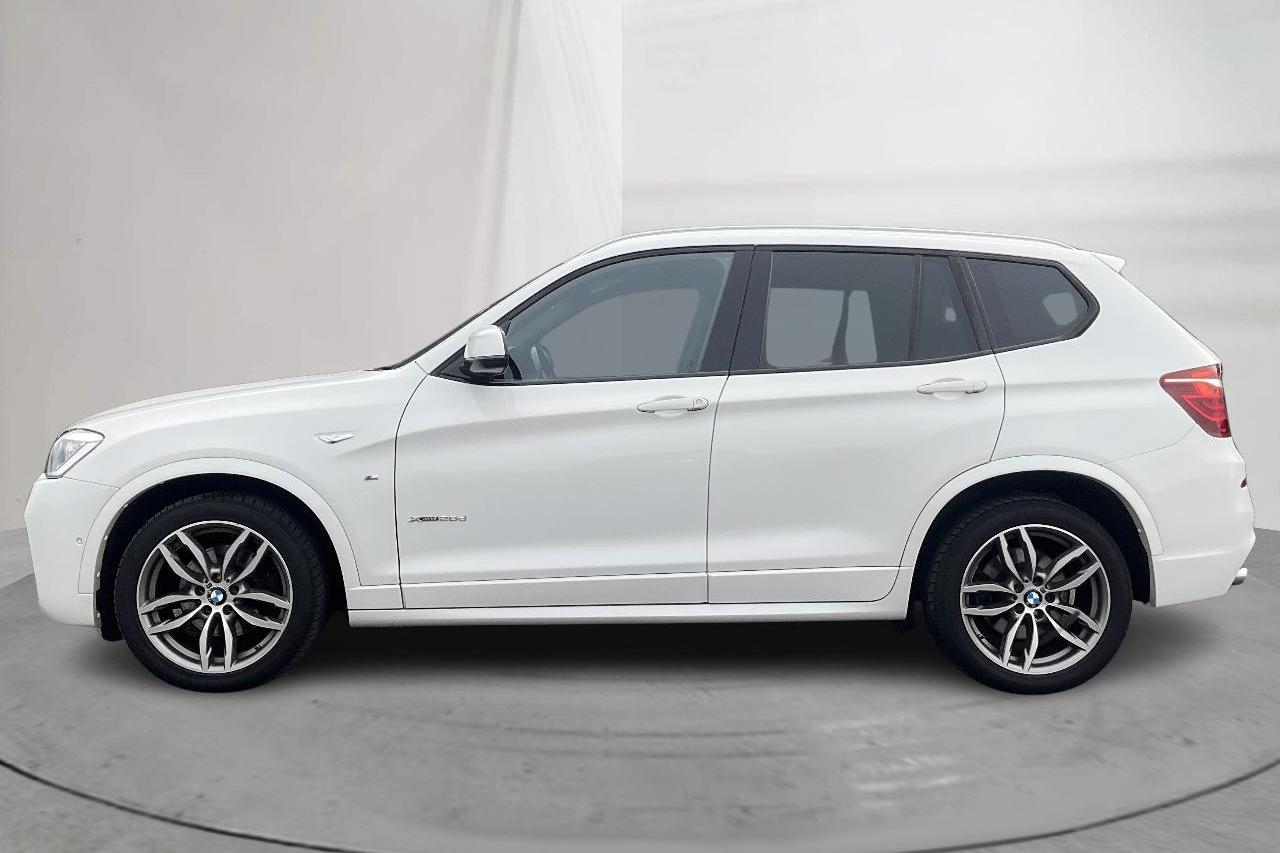 BMW X3 xDrive20d, F25 (190hk) - 118 330 km - Automatyczna - biały - 2017