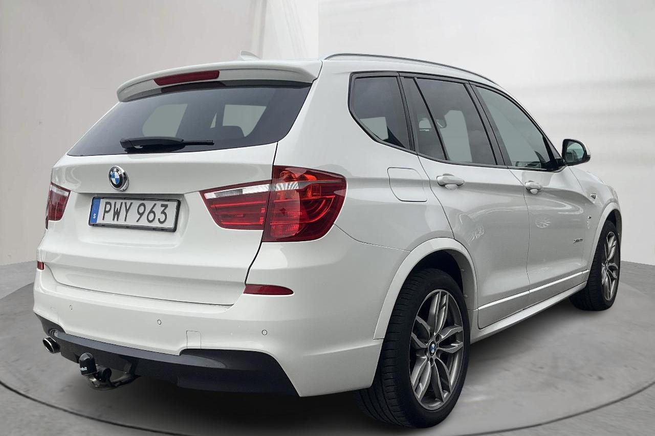 BMW X3 xDrive20d, F25 (190hk) - 118 330 km - Automatyczna - biały - 2017