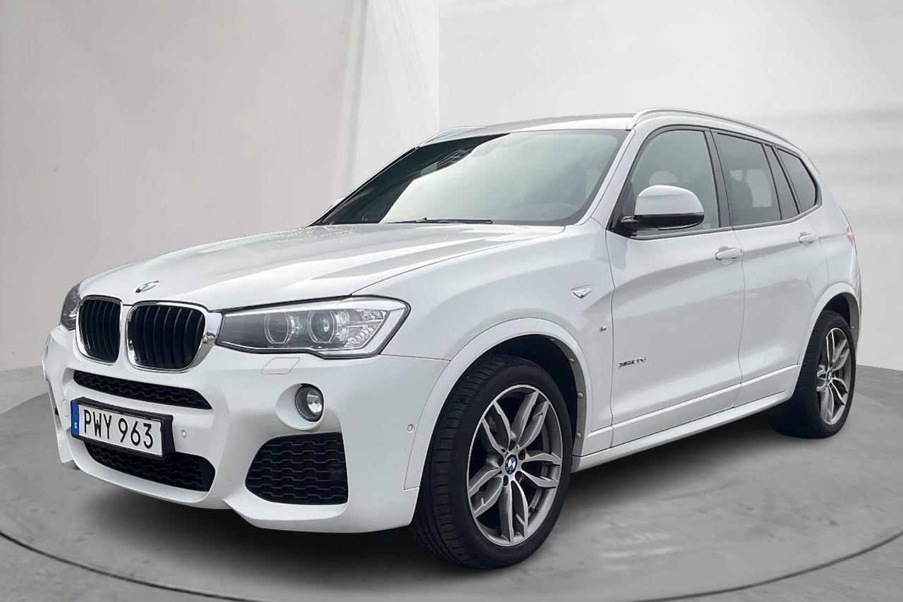 BMW X3 xDrive20d, F25 (190hk) - 118 330 km - Automatyczna - biały - 2017