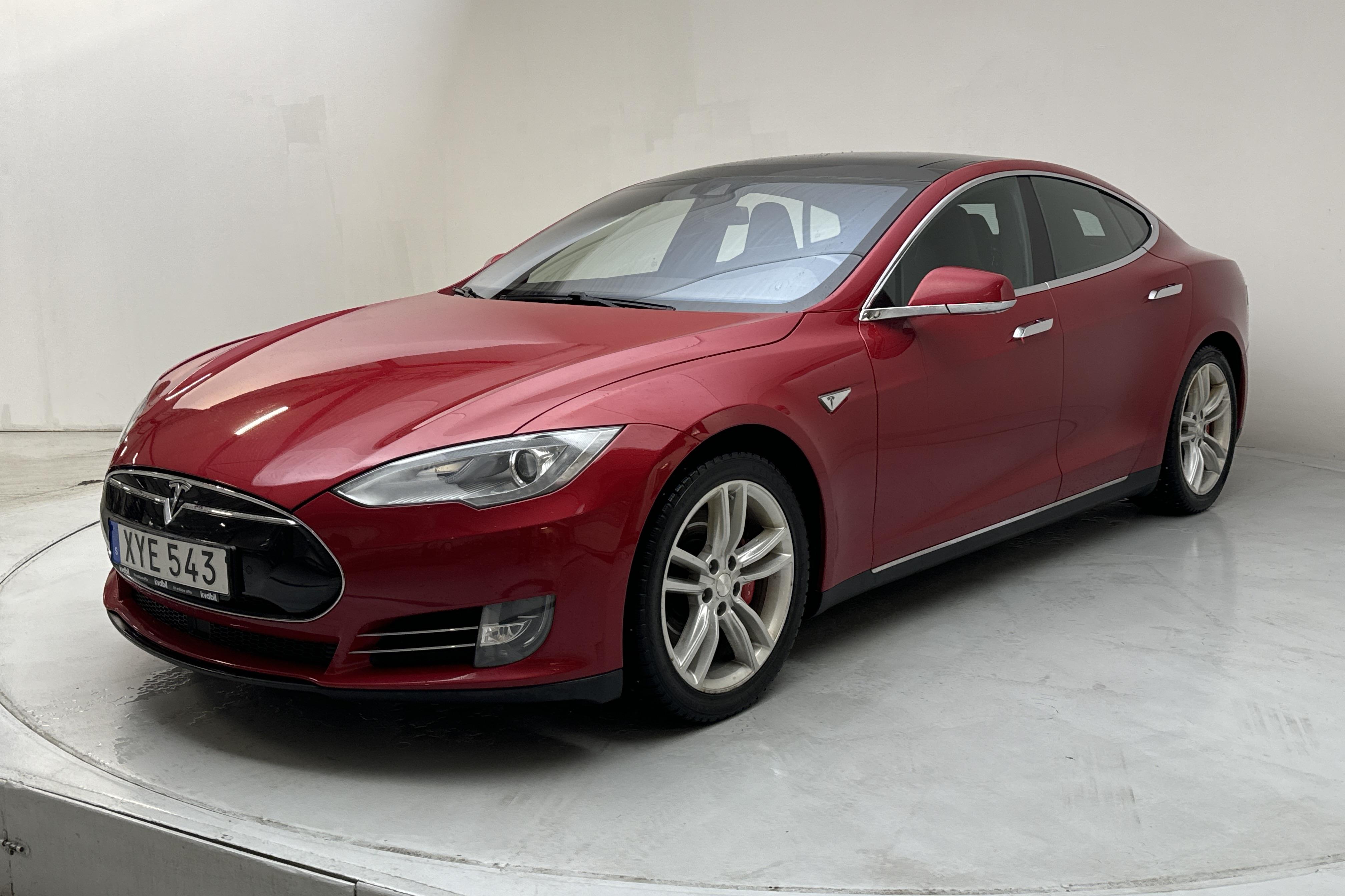 Tesla Model S P85D - 115 230 km - Automatyczna - czerwony - 2015