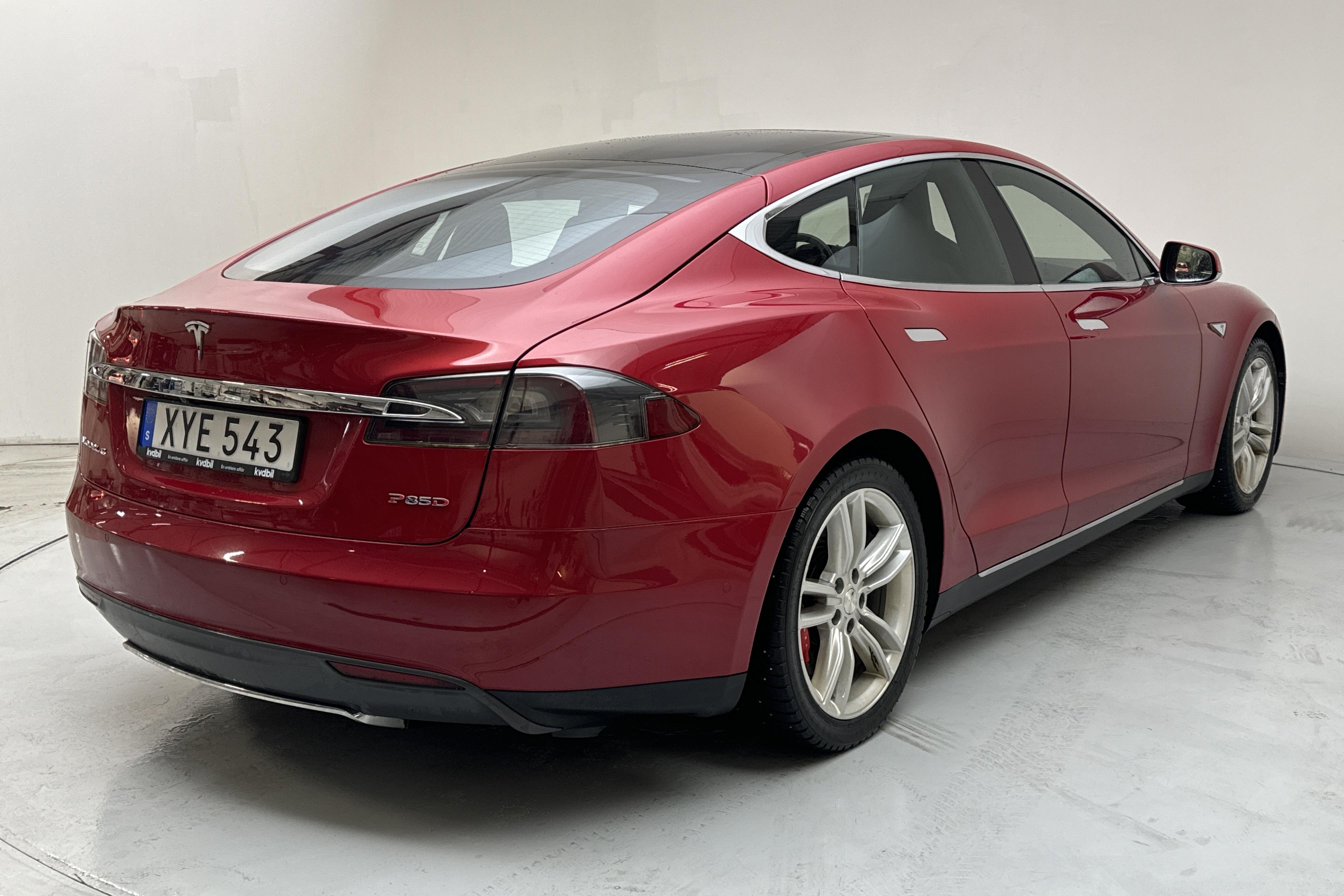 Tesla Model S P85D - 115 230 km - Automatyczna - czerwony - 2015