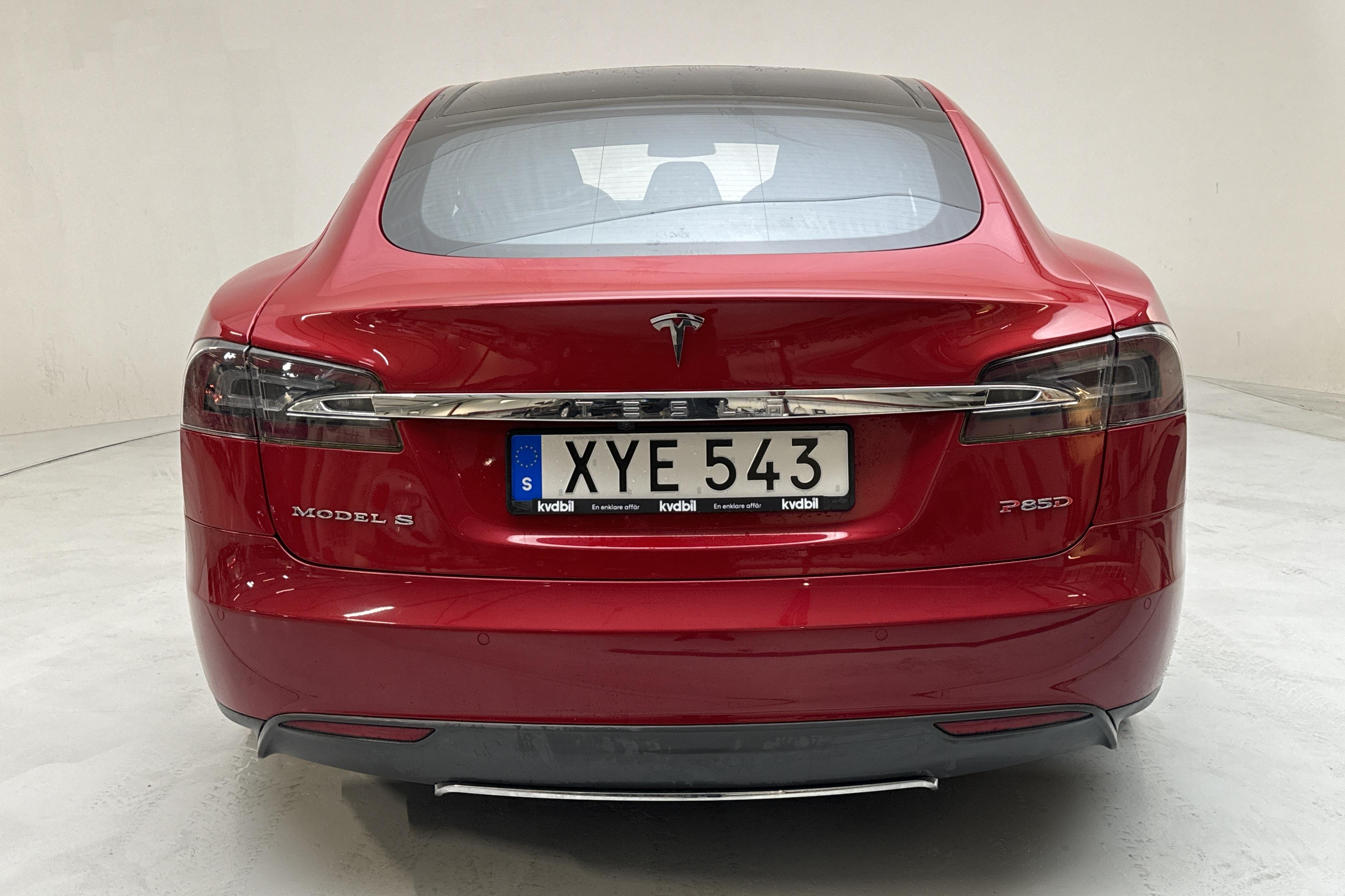 Tesla Model S P85D - 115 230 km - Automatyczna - czerwony - 2015