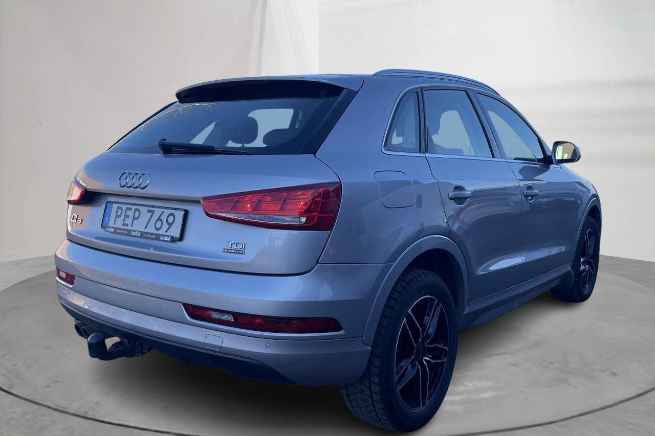 Audi Q3 2.0 TDI quattro (150hk) - 190 780 km - Automaattinen - hopea - 2017