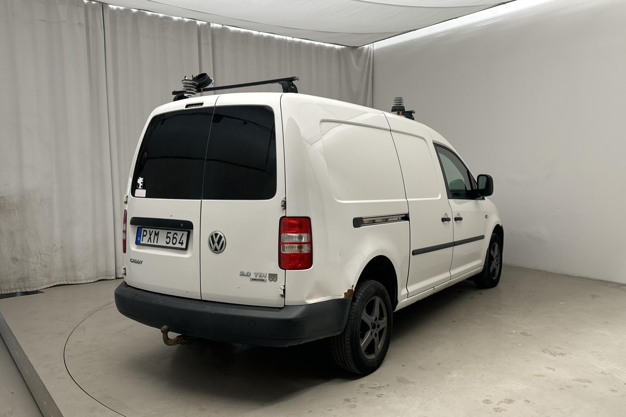 VW Caddy 2.0 TDI Maxi Skåp 4-motion (110hk) - 180 500 km - Käsitsi - valge - 2012