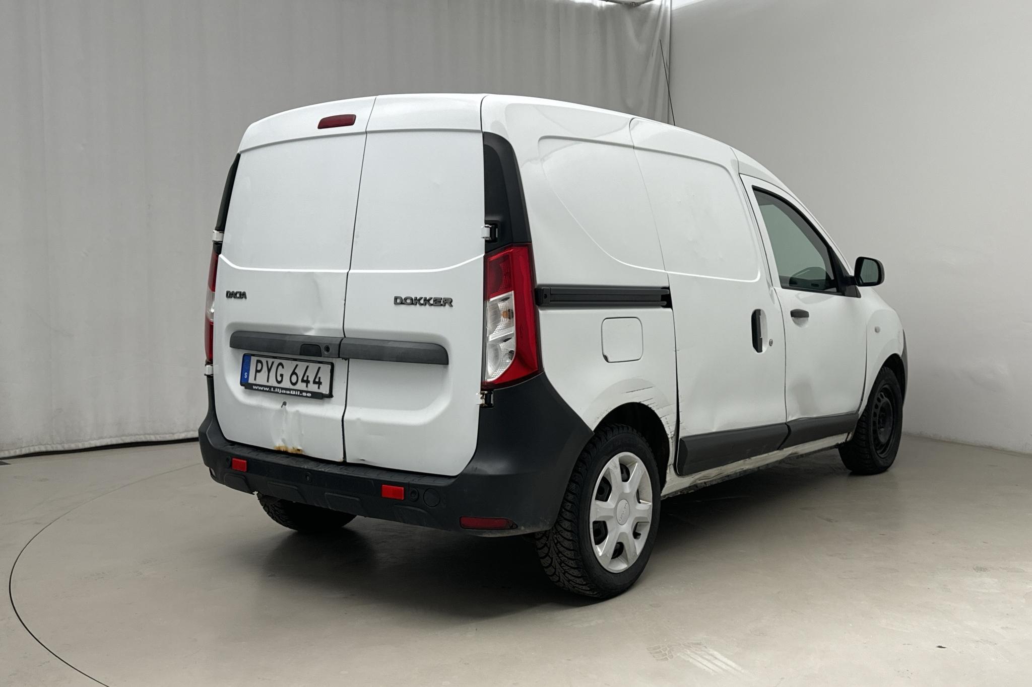 Dacia Dokker Van 1.5 dCi (90hk) - 251 220 km - Käsitsi - valge - 2015