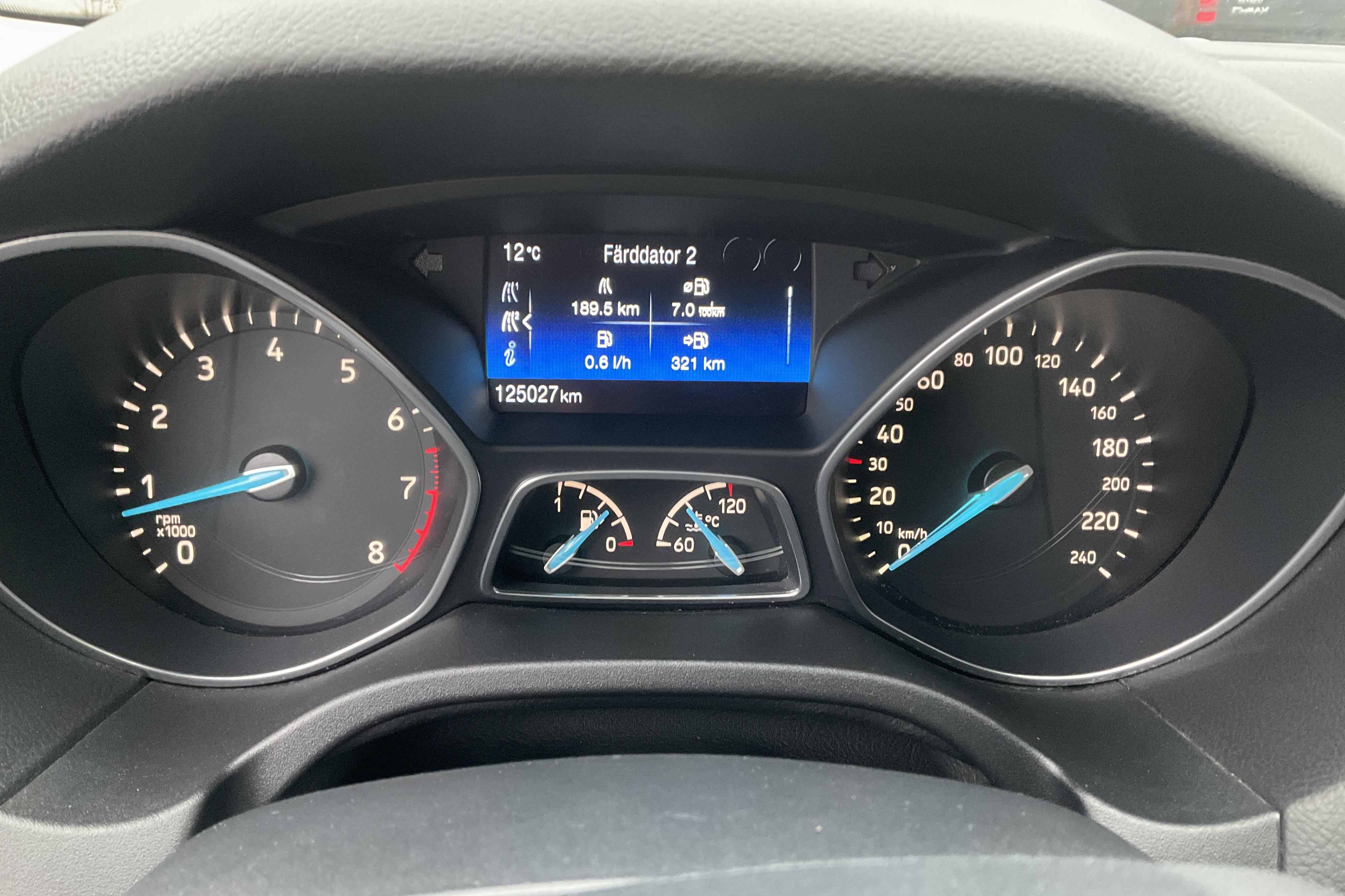 Ford Focus 1.0 EcoBoost Kombi (100hk) - 125 020 km - Käsitsi - hall - 2015