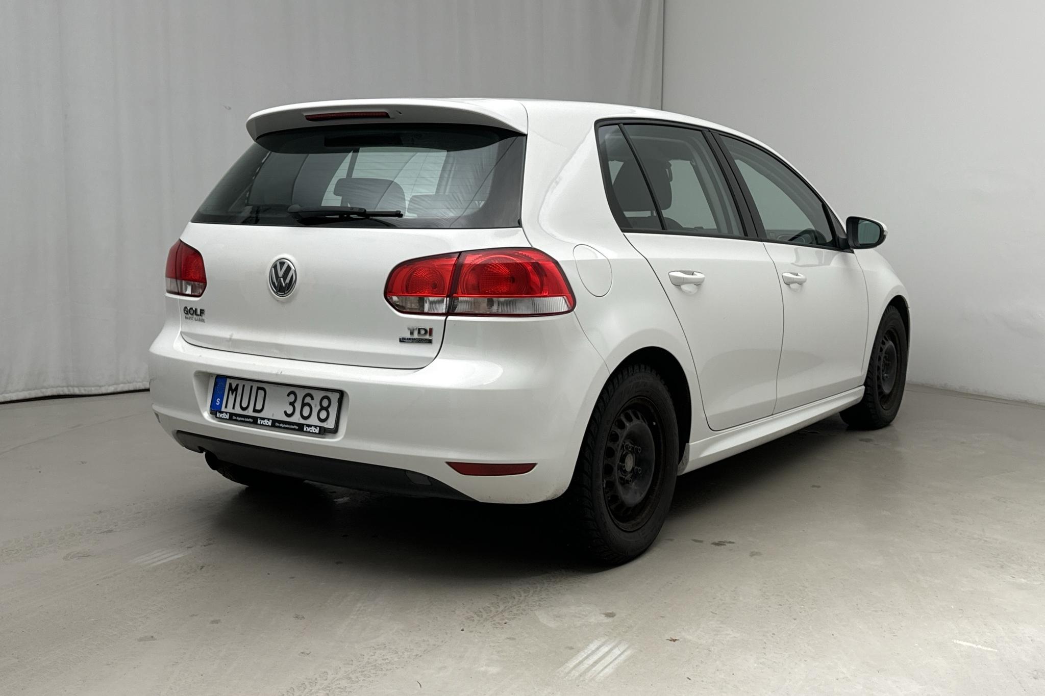 VW Golf VI 1.6 TDI BlueMotion Technology 5dr (105hk) - 194 810 km - Manuaalinen - valkoinen - 2012