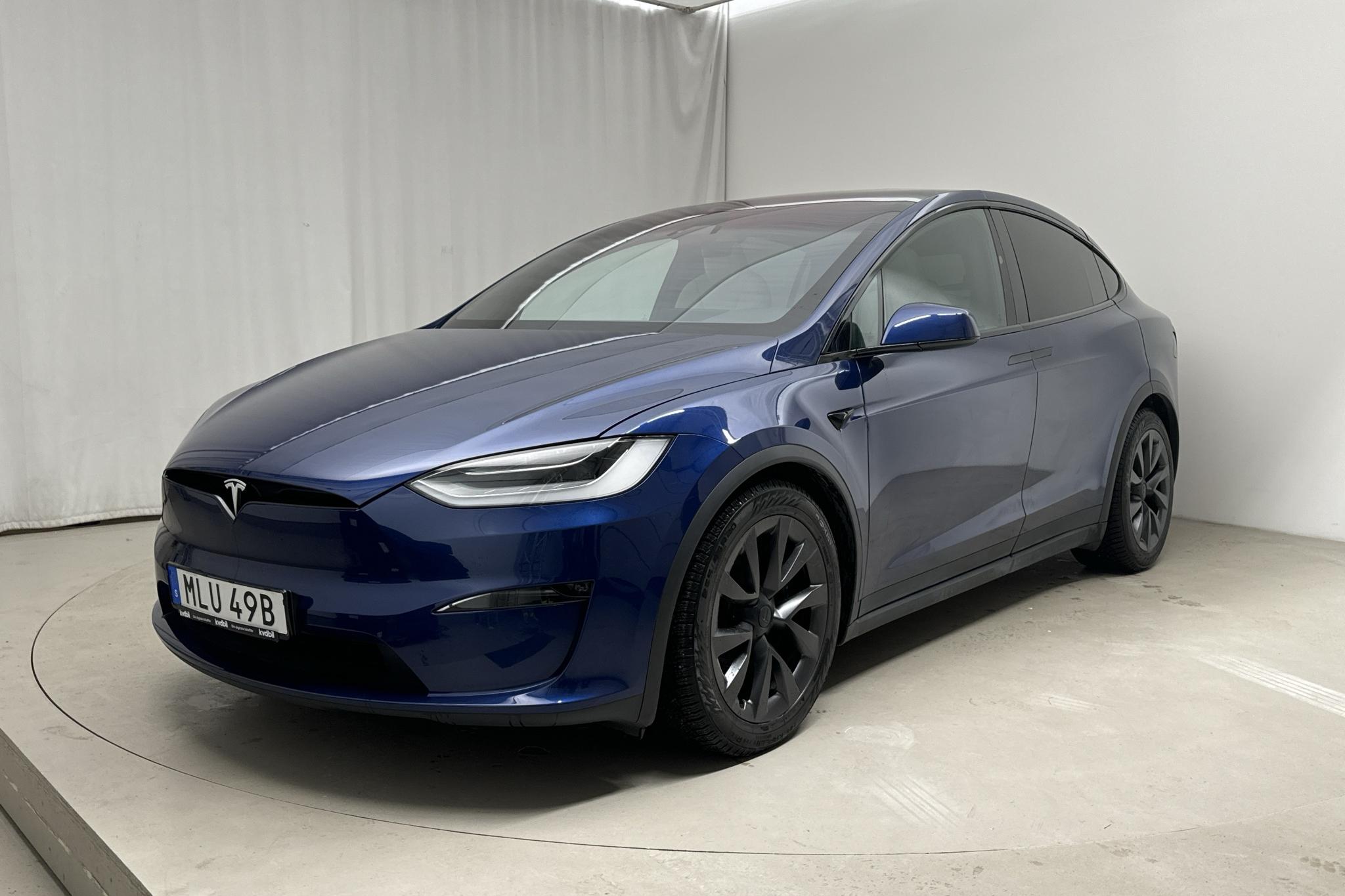 Tesla Model X LR AWD (669hk) - 33 200 km - Automatyczna - niebieski - 2023