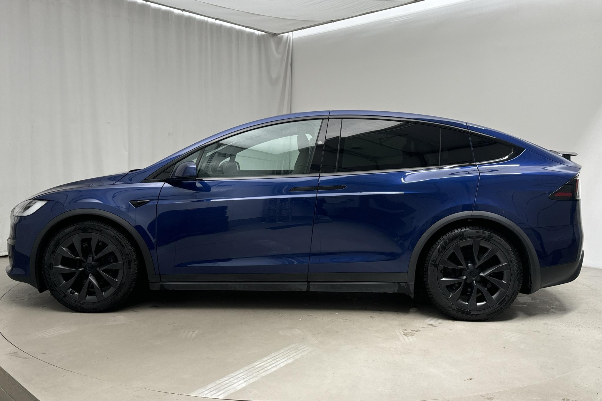 Tesla Model X LR AWD (669hk) - 33 200 km - Automatyczna - niebieski - 2023