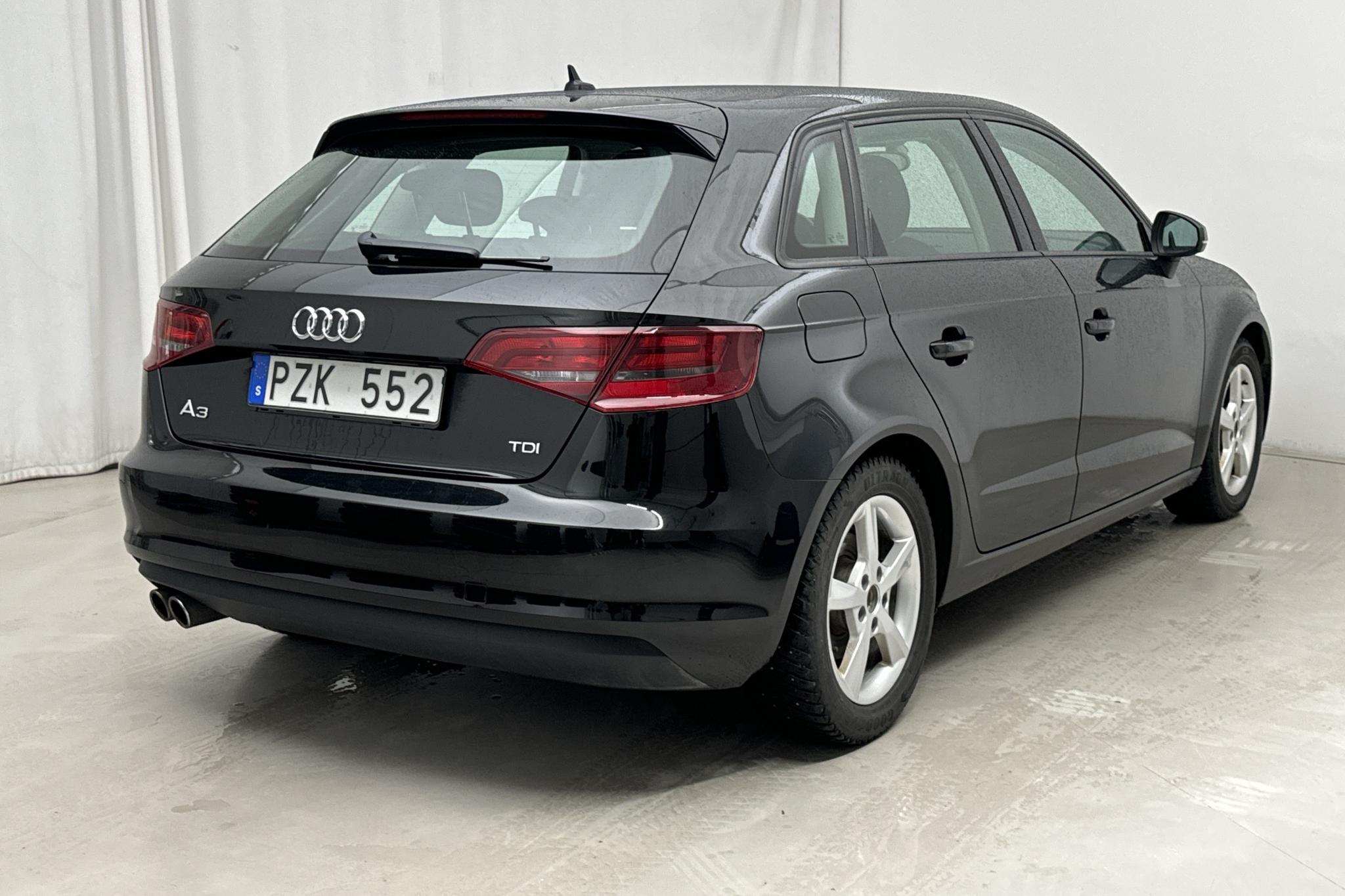 Audi A3 2.0 TDI Sportback (150hk) - 162 080 km - Automatyczna - czarny - 2014