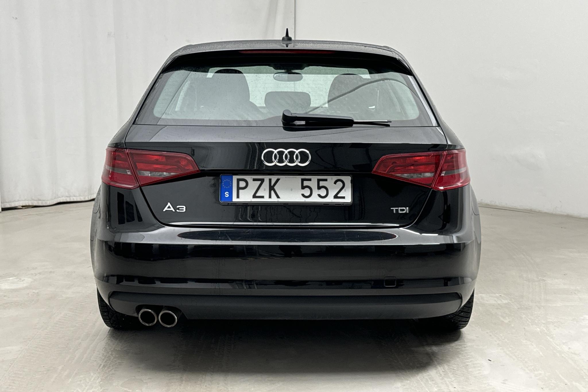 Audi A3 2.0 TDI Sportback (150hk) - 162 080 km - Automatyczna - czarny - 2014