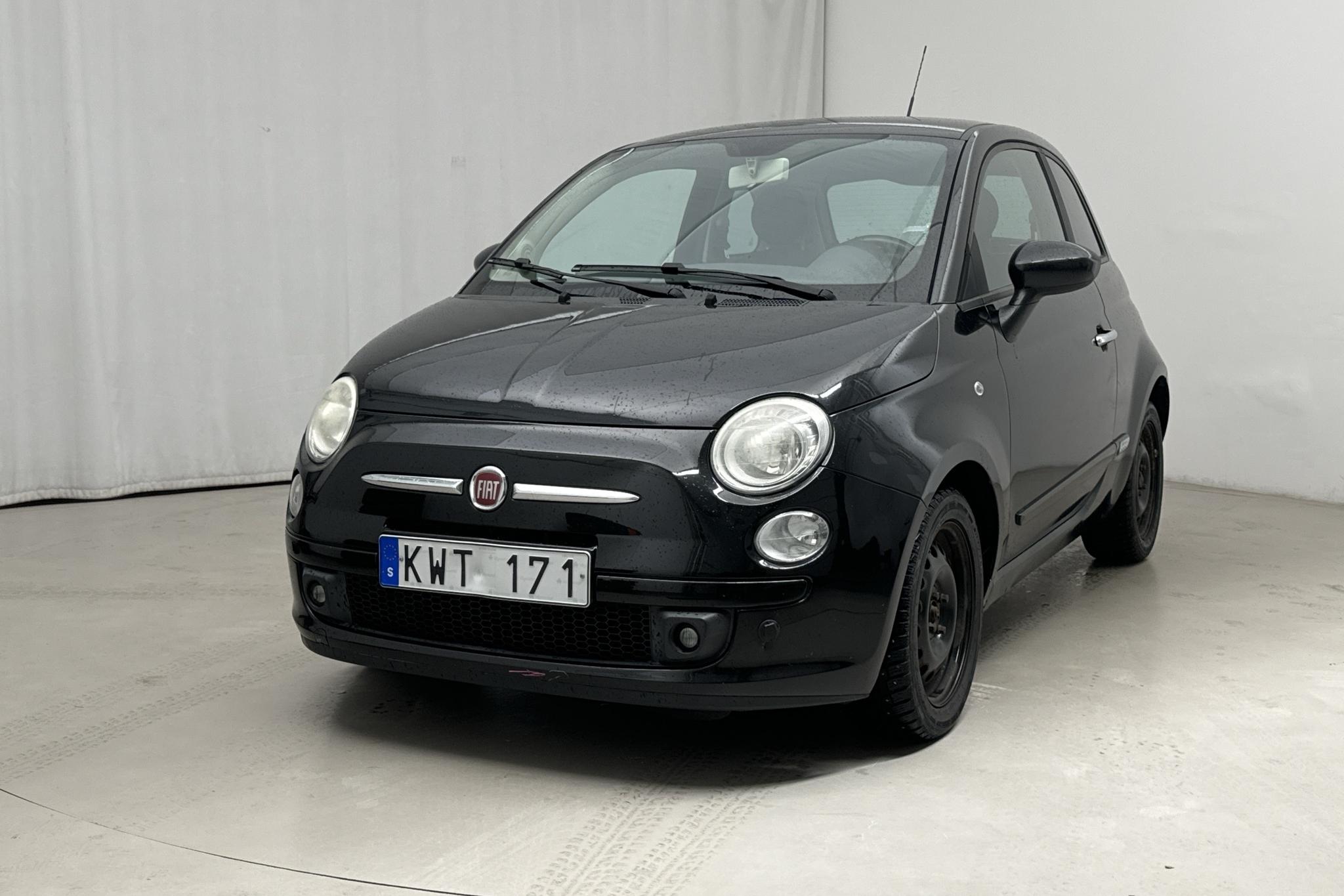 Fiat 500 1.2 (69hk) - 76 610 km - Manual - black - 2008