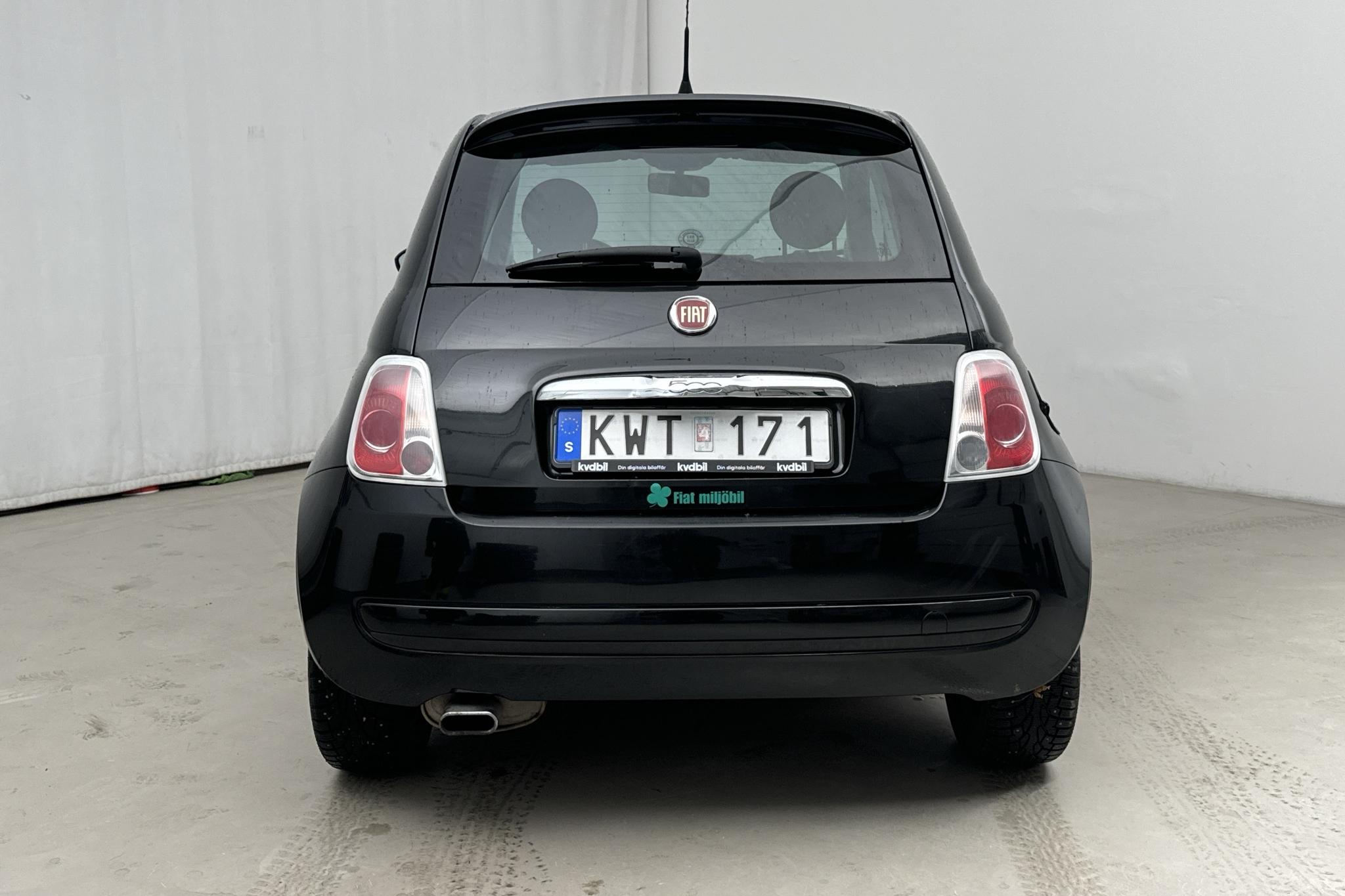 Fiat 500 1.2 (69hk) - 76 610 km - Manual - black - 2008