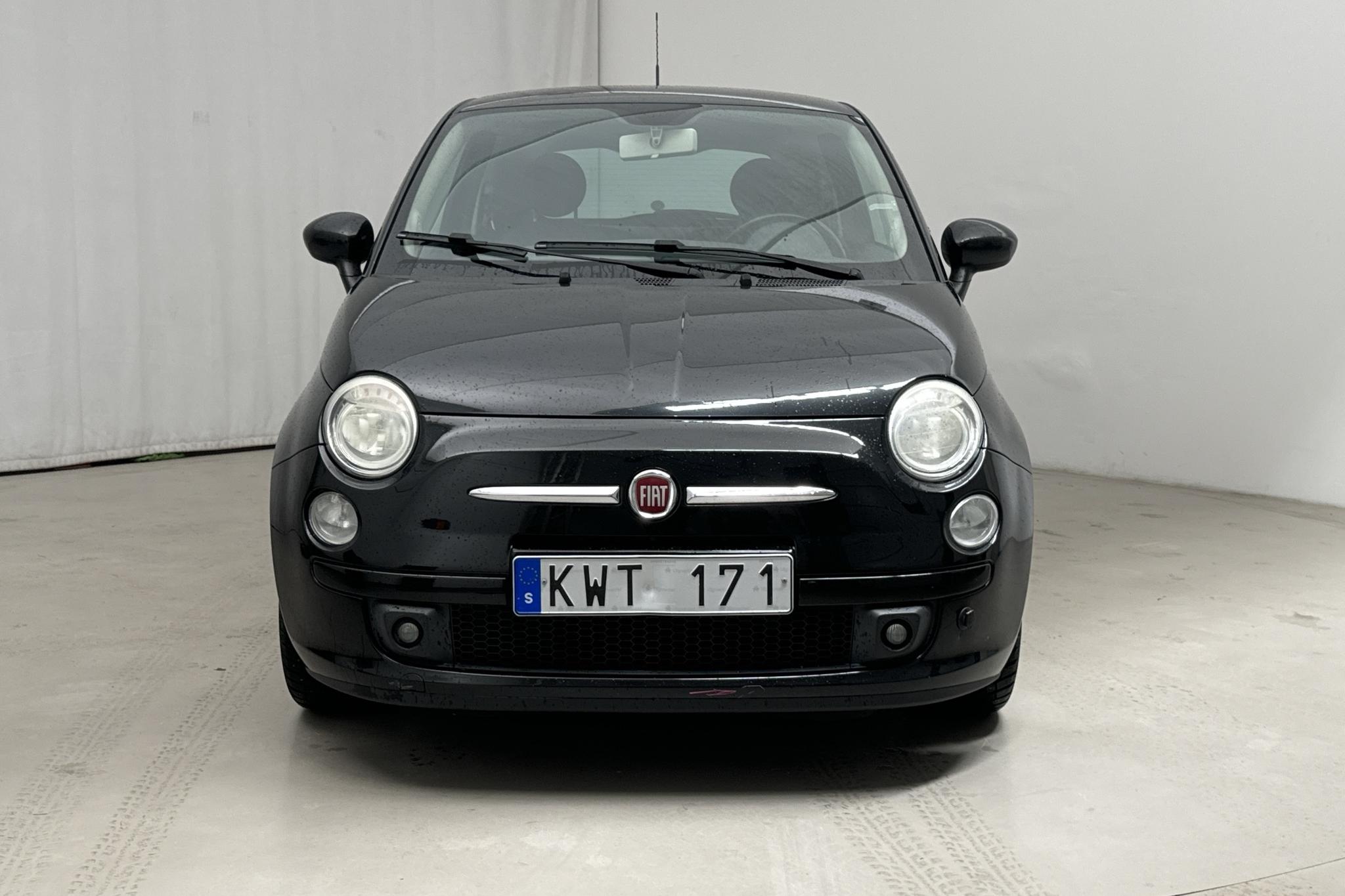 Fiat 500 1.2 (69hk) - 76 610 km - Manual - black - 2008