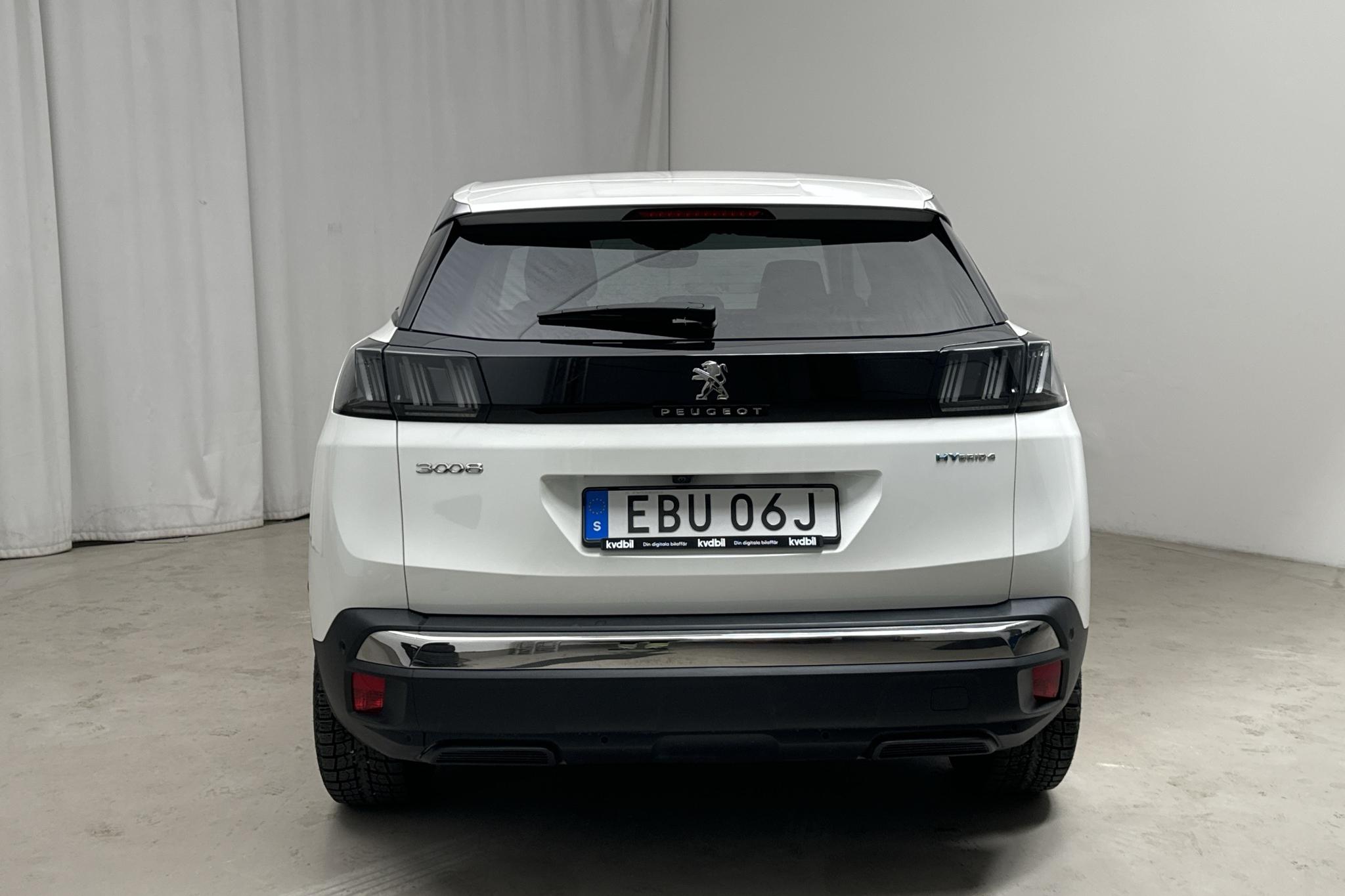 Peugeot 3008 1.6 Plug-in Hybrid 4 (300hk) - 76 240 km - Automatyczna - biały - 2022