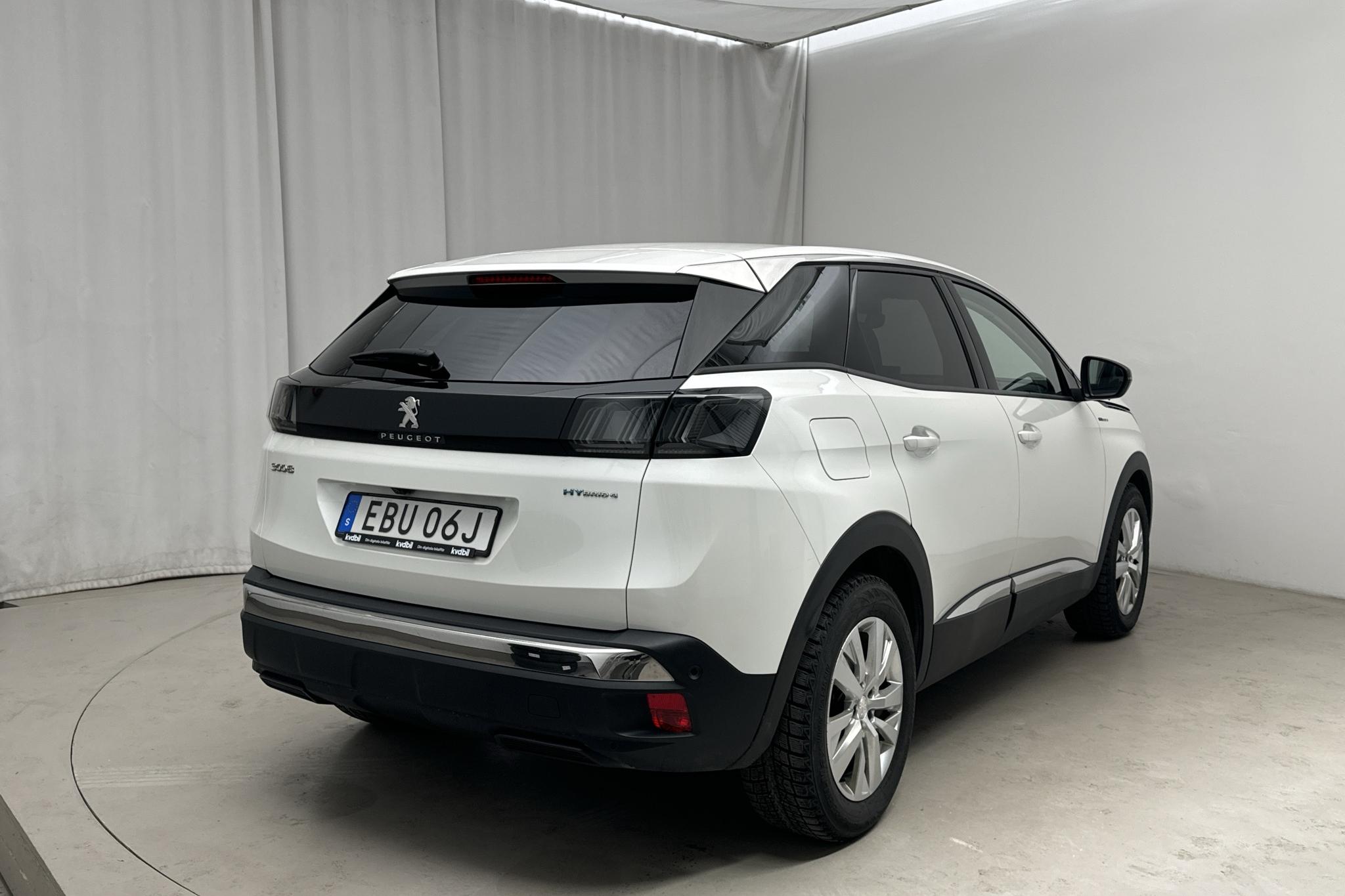 Peugeot 3008 1.6 Plug-in Hybrid 4 (300hk) - 76 240 km - Automatyczna - biały - 2022