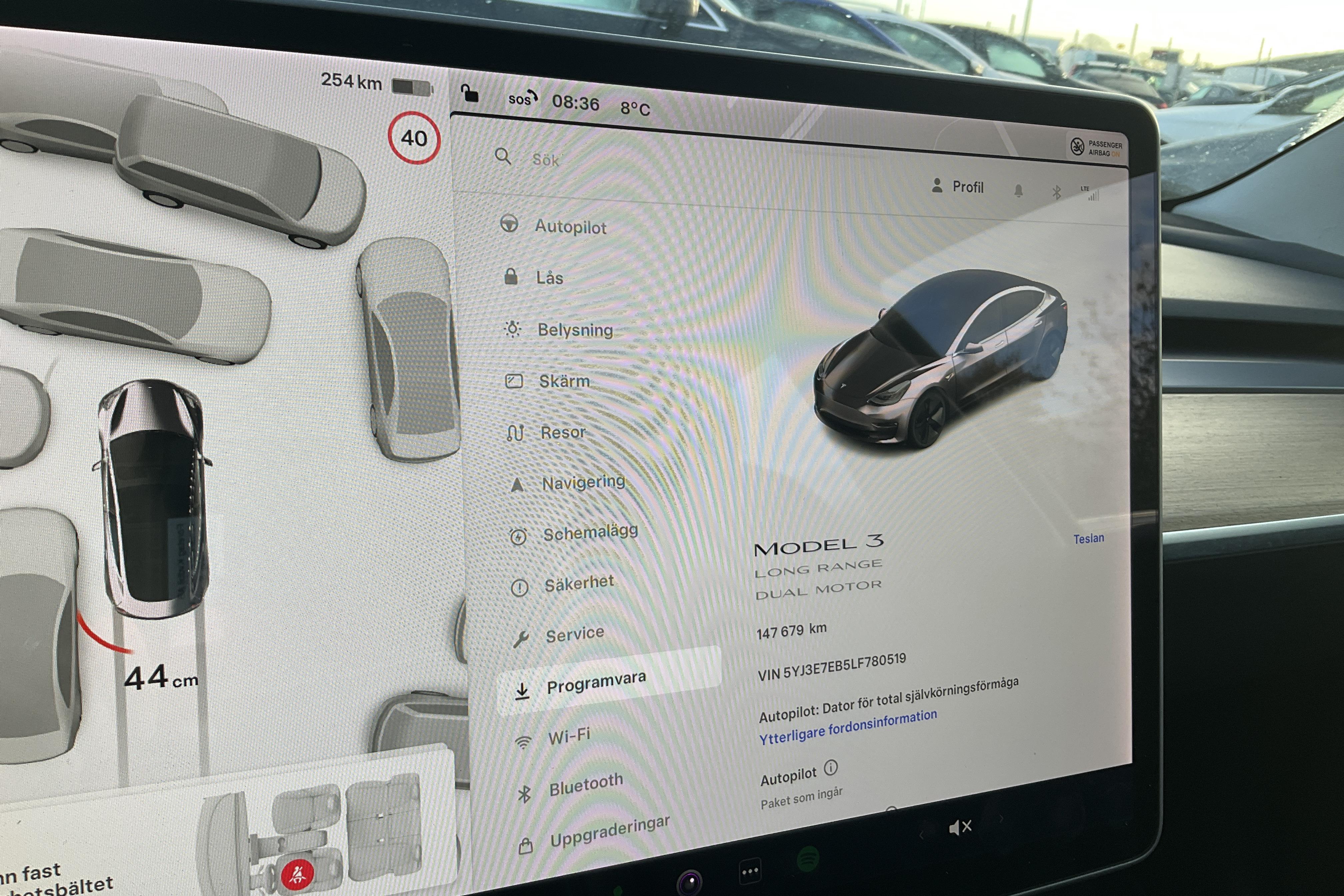 Tesla Model 3 Long Range Dual Motor AWD - 147 680 km - Automatyczna - szary - 2020