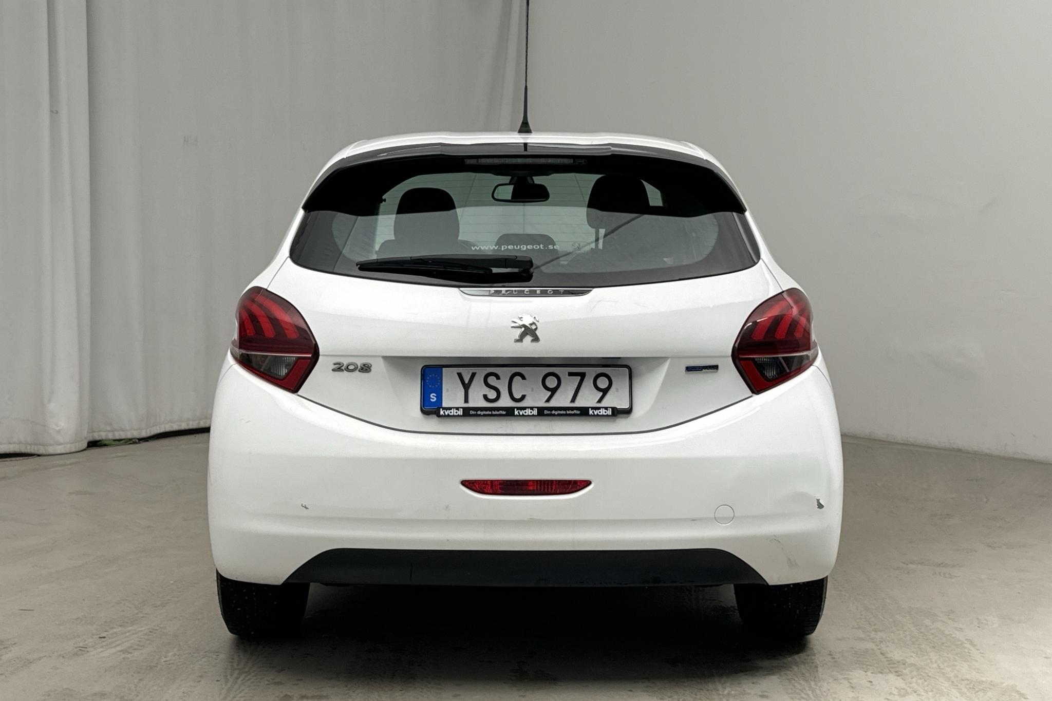 Peugeot 208 PureTech 5dr (82hk) - 54 680 km - Automatic - white - 2018