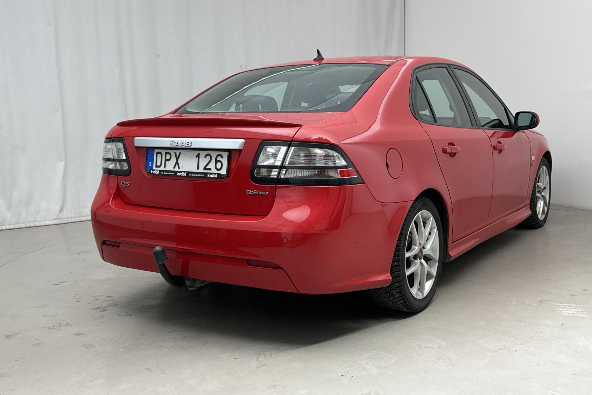 Saab 9-3 2.0 Biopower SportSedan (163hk) - 199 520 km - Automatyczna - czerwony - 2012