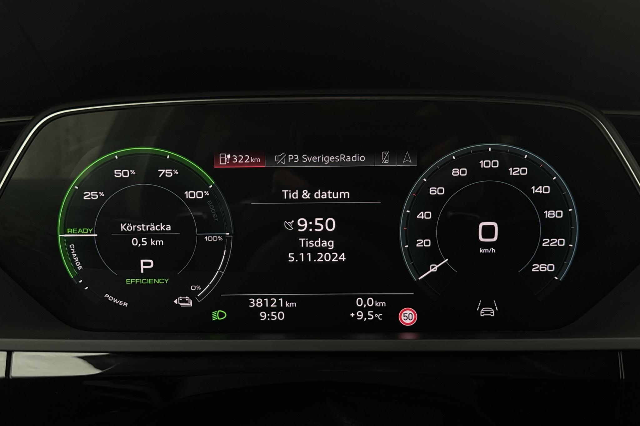 Audi e-tron 55 quattro 95 kWh (360hk) - 38 120 km - Automaattinen - musta - 2022