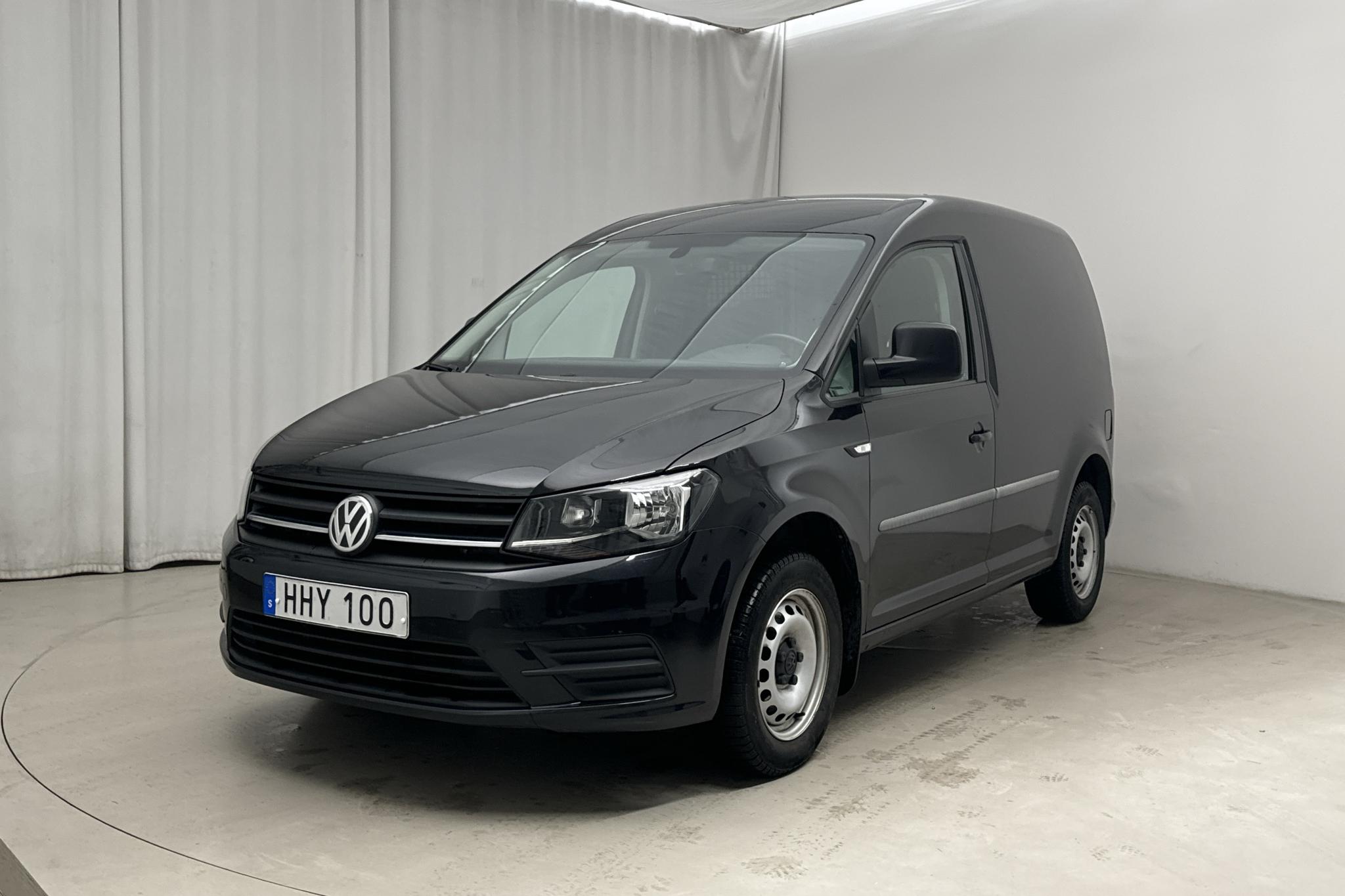 VW Caddy 2.0 TDI Skåp (102hk) - 82 590 km - Automatic - black - 2018