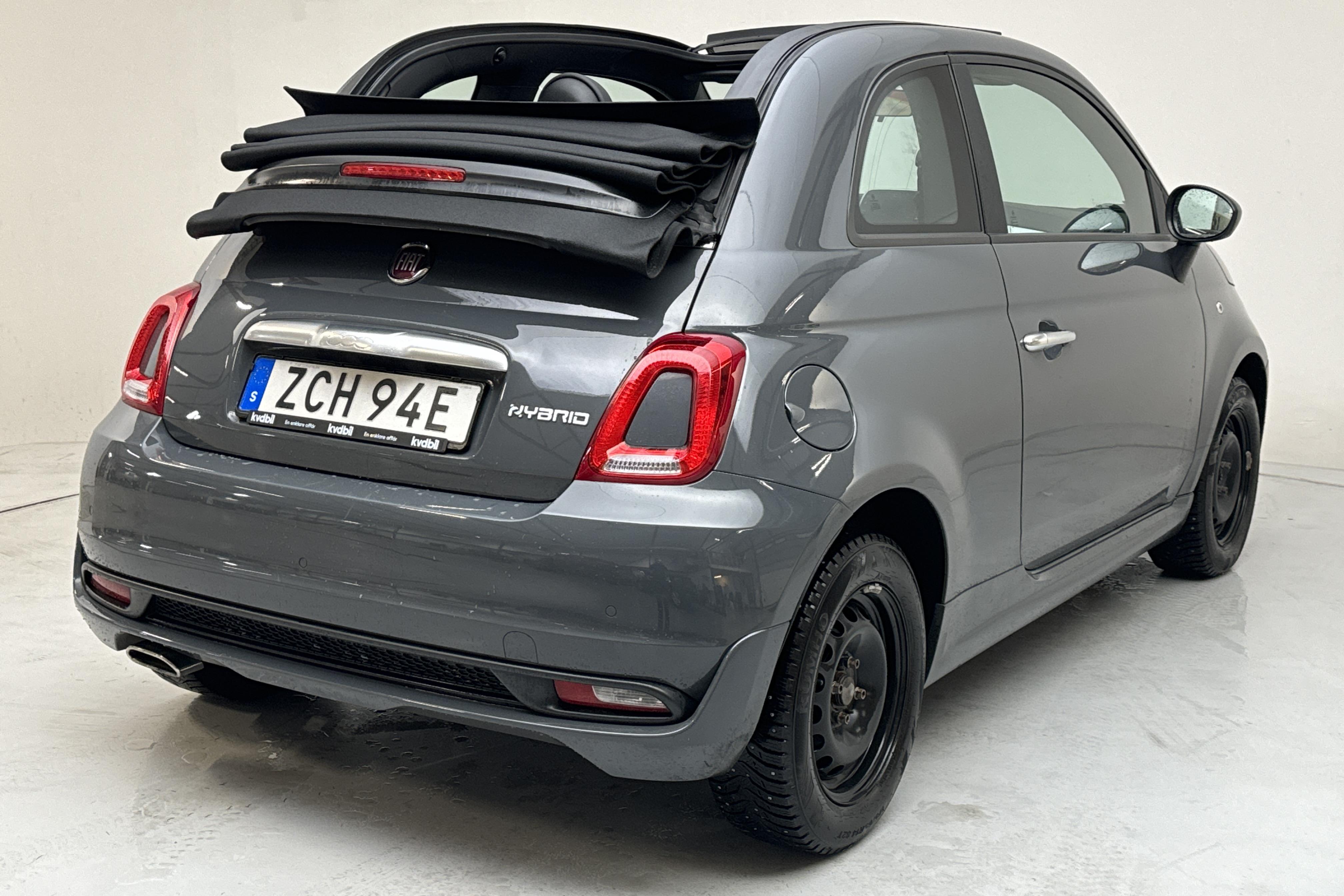 Fiat 500 Hybrid Cab (70hk) - 59 630 km - Käsitsi - hall - 2021