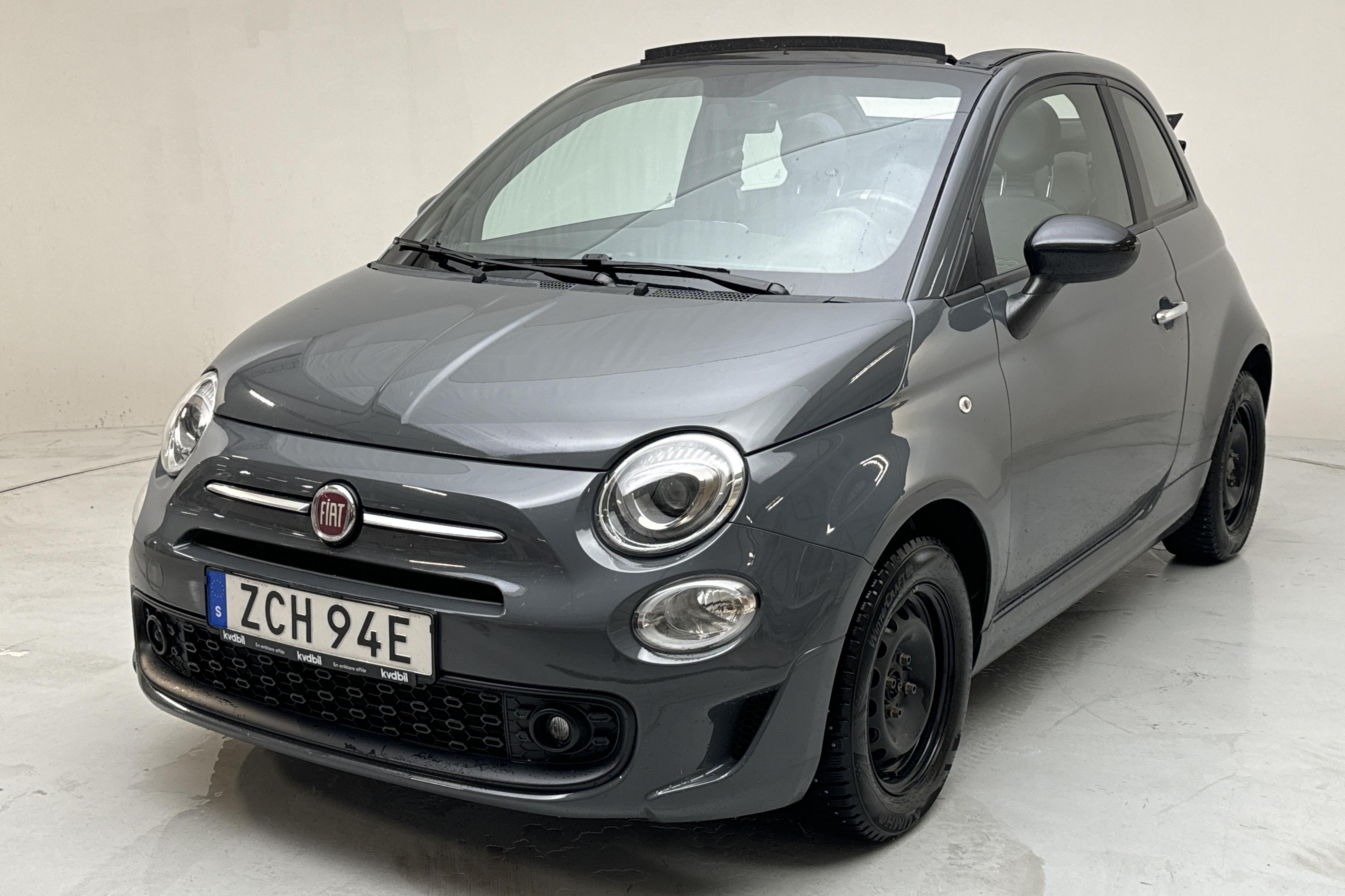 Fiat 500 Hybrid Cab (70hk) - 59 630 km - Käsitsi - hall - 2021