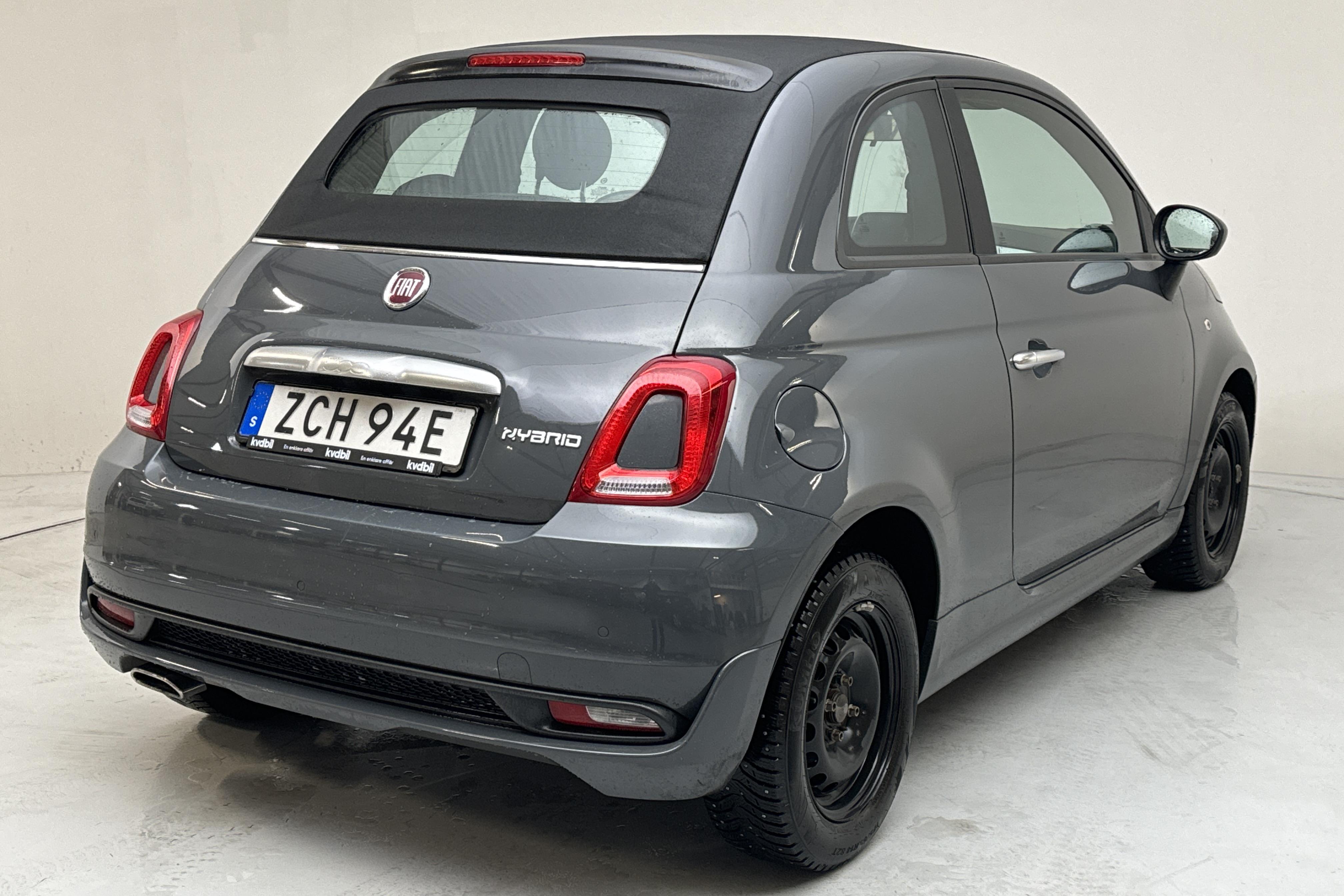 Fiat 500 Hybrid Cab (70hk) - 59 630 km - Käsitsi - hall - 2021