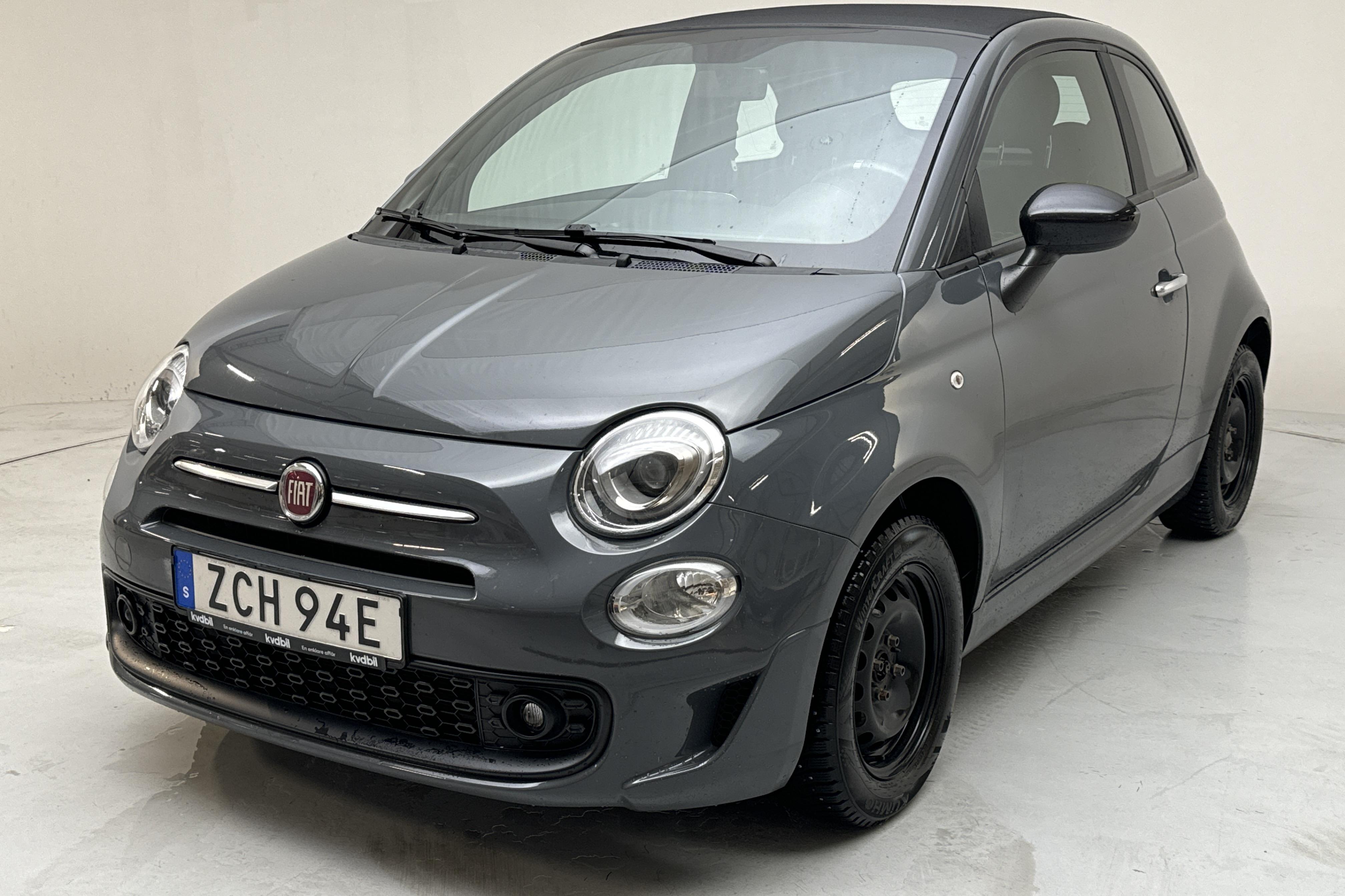 Fiat 500 Hybrid Cab (70hk) - 59 630 km - Käsitsi - hall - 2021