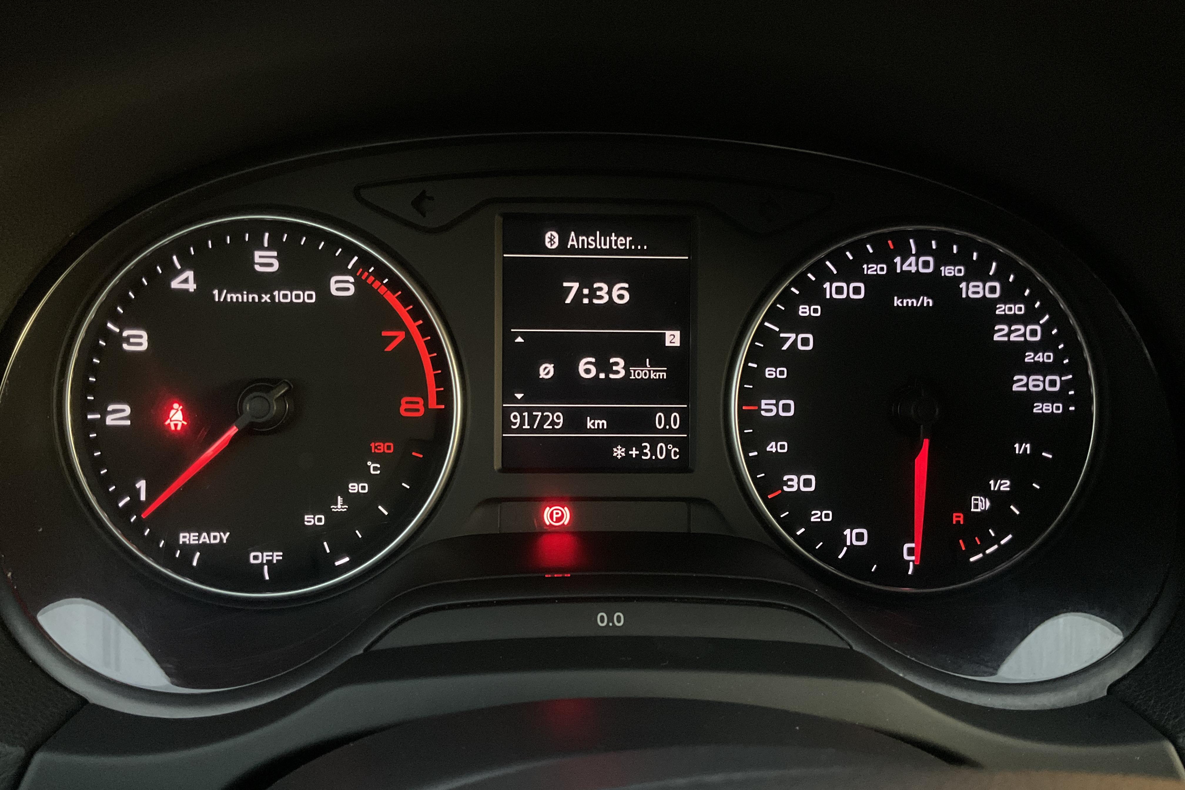 Audi A3 1.2 TFSI Sportback (110hk) - 91 730 km - Käsitsi - punane - 2016