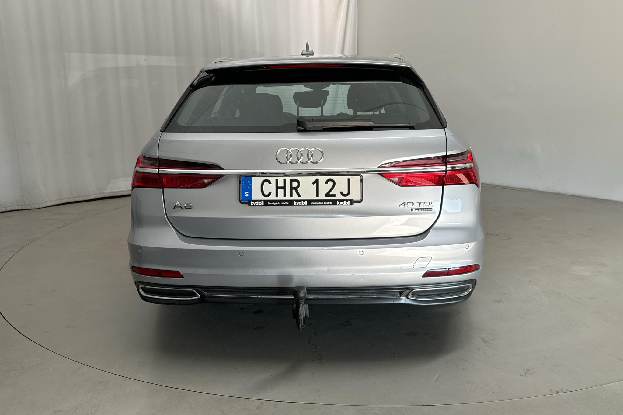 Audi A6 Avant 40 TDI quattro (204hk) - 95 990 km - Automatyczna - srebro - 2019