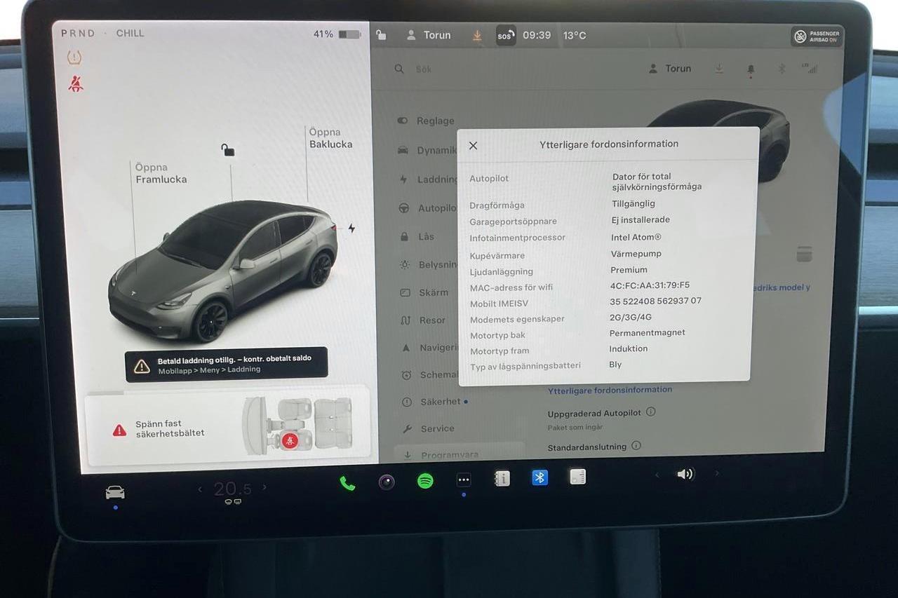 Tesla Model Y Long Range Dual Motor AWD - 68 410 km - Automaattinen - valkoinen - 2021