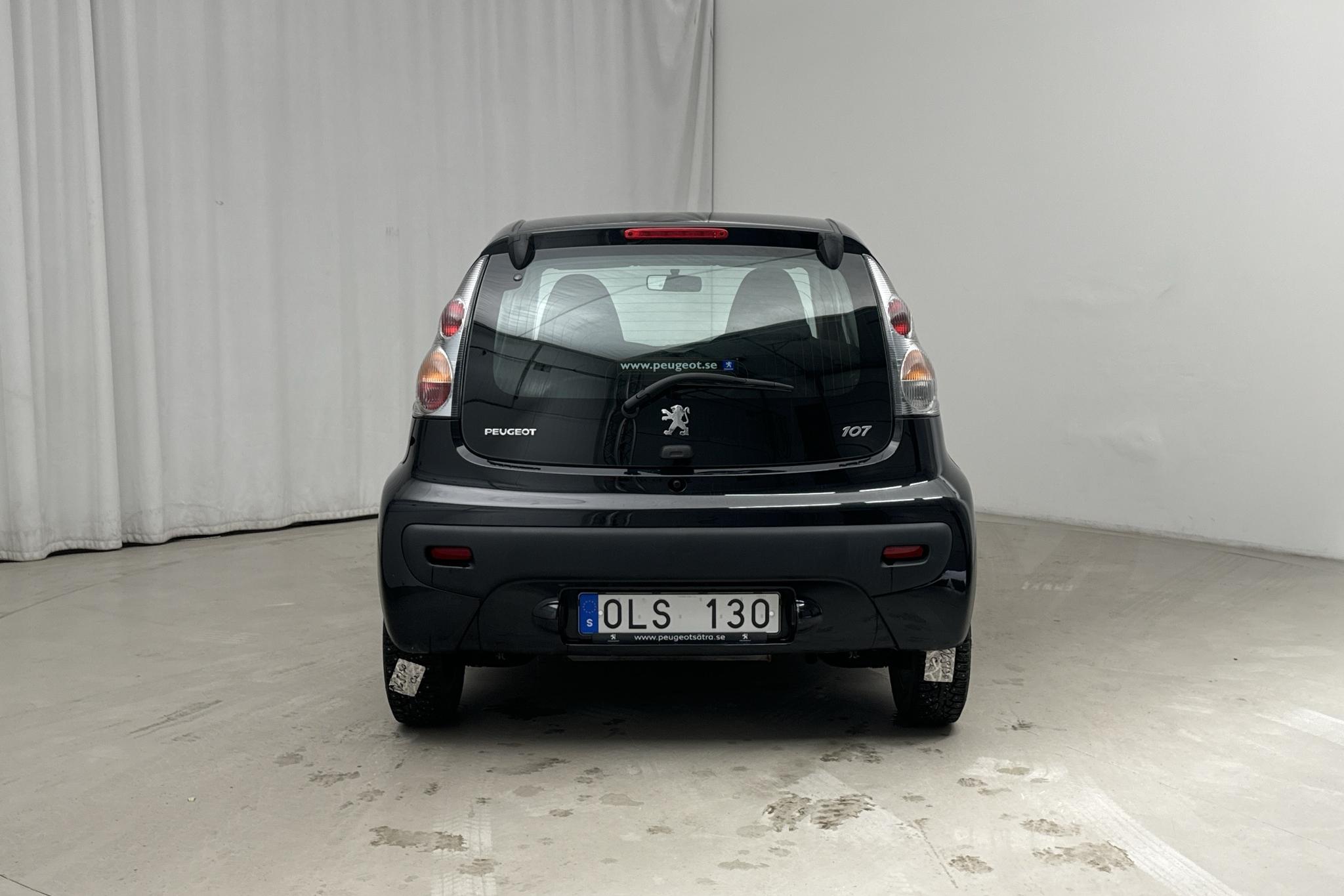 Peugeot 107 1.0 5dr (68hk) - 35 280 km - Käsitsi - must - 2010