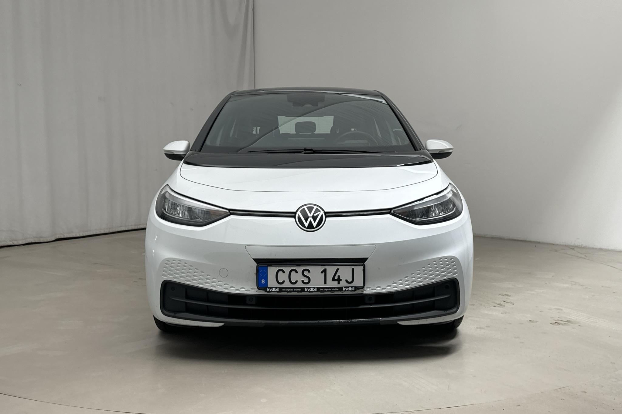 VW ID.3 58kWh (204hk) - 3 463 mil - Automat - vit - 2022