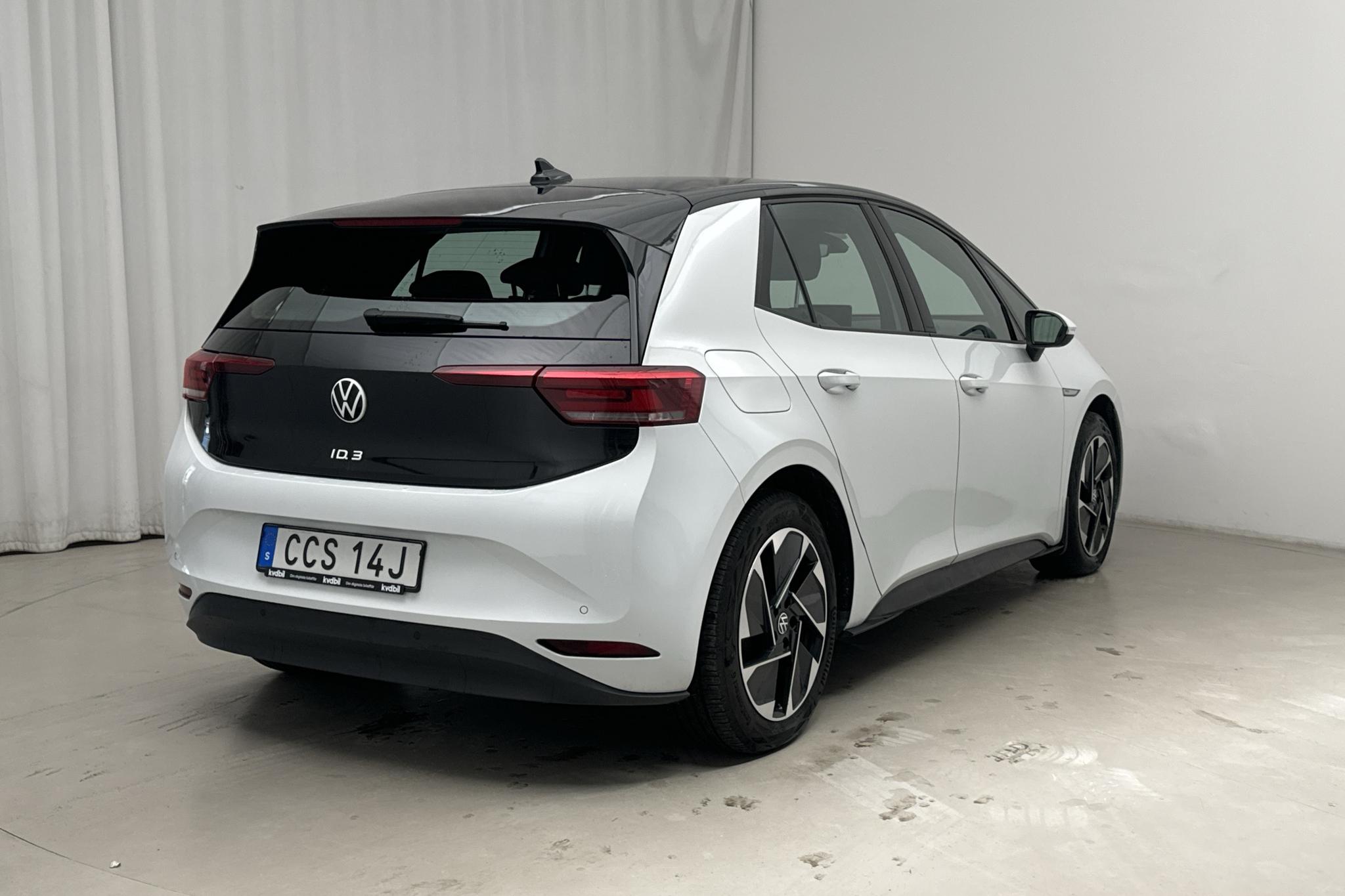 VW ID.3 58kWh (204hk) - 3 463 mil - Automat - vit - 2022