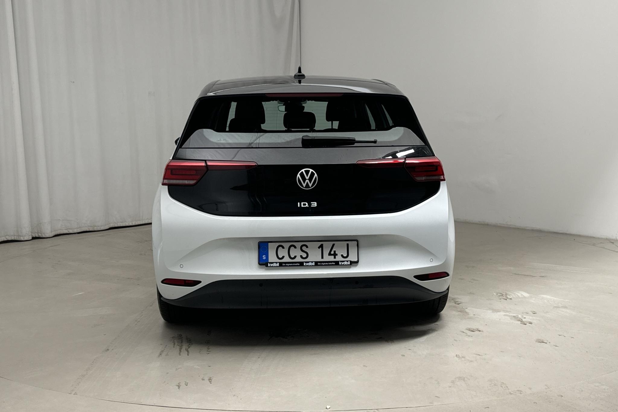 VW ID.3 58kWh (204hk) - 3 463 mil - Automat - vit - 2022