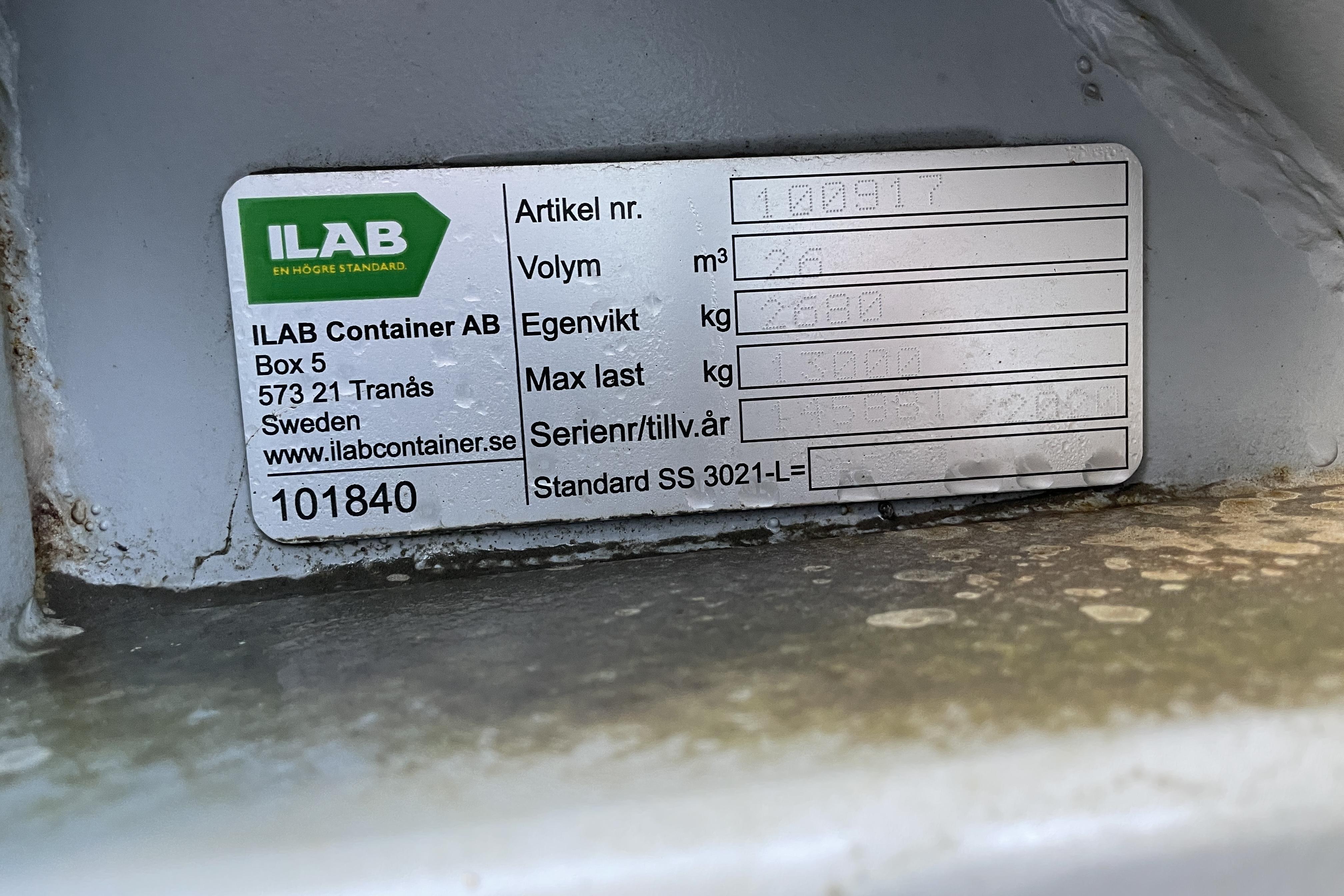 Ilab LV-TA 26 Container (nr 3) - 0 km - 2020