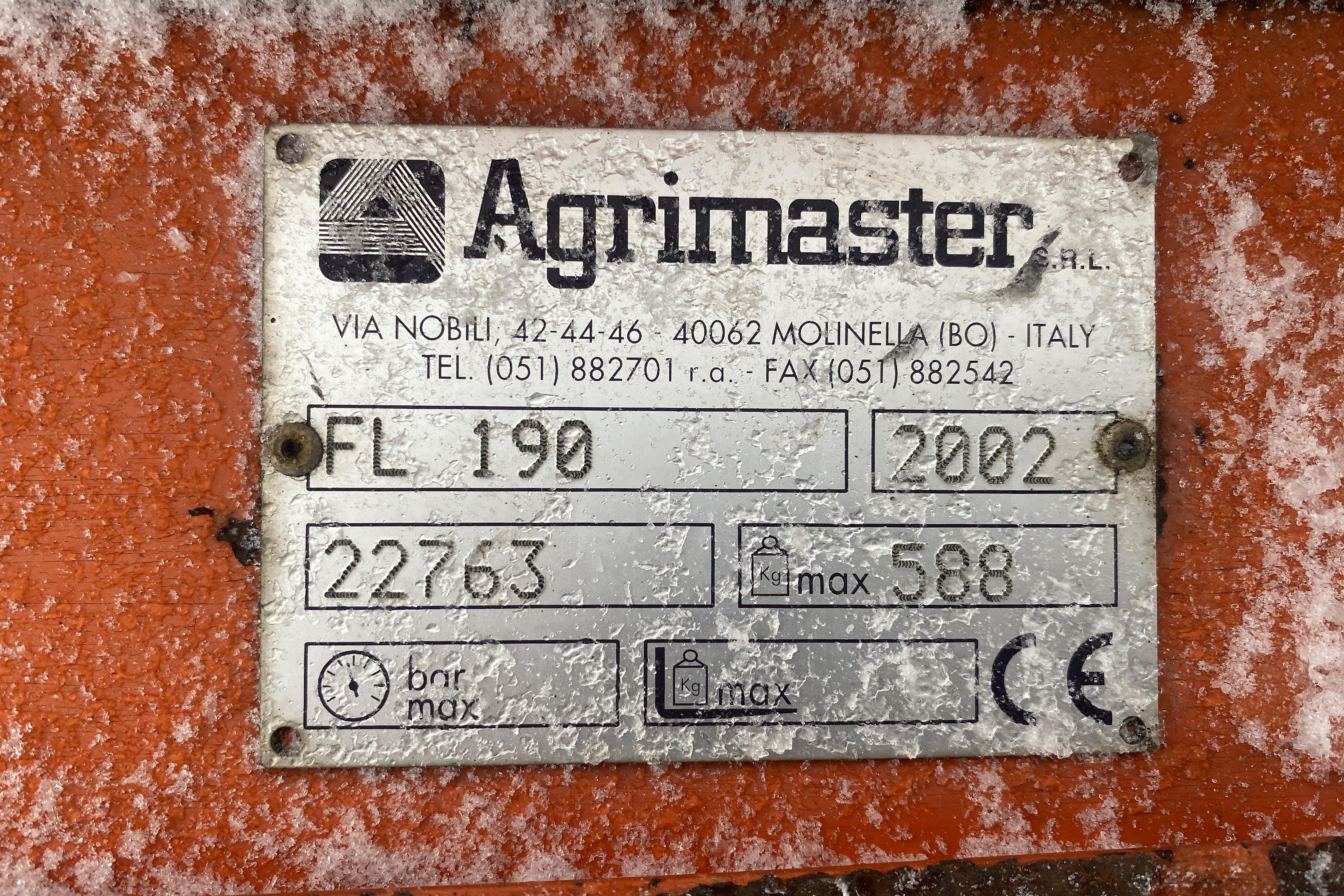 Agrimaster FL 190 Slåtteraggregat (3-punkt) - 