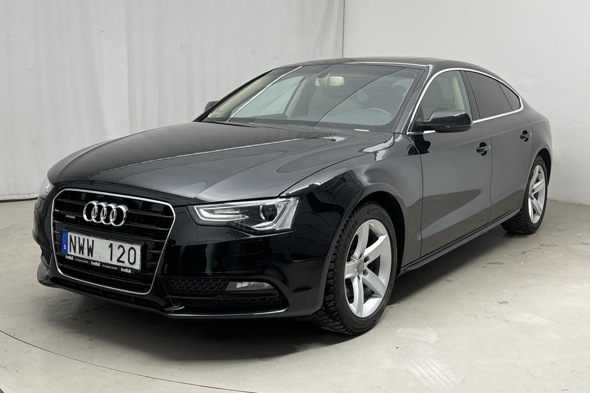 Audi A5 2.0 TFSI Sportback quattro (211hk) - 114 230 km - Manualna - czarny - 2012