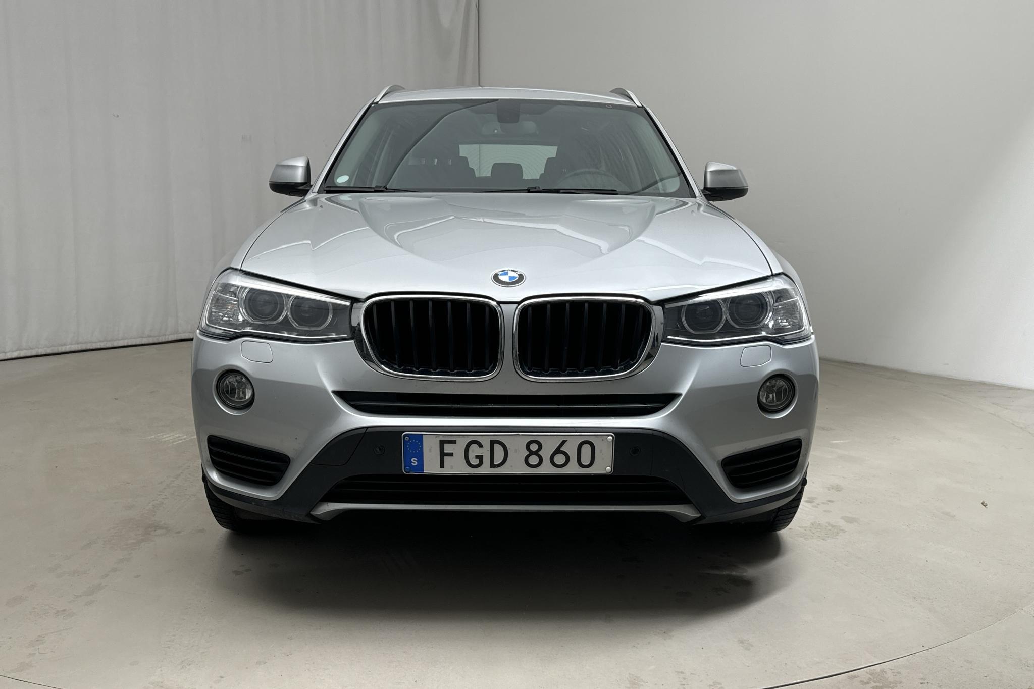 BMW X3 xDrive20d, F25 (190hk) - 98 450 km - Automatic - silver - 2016