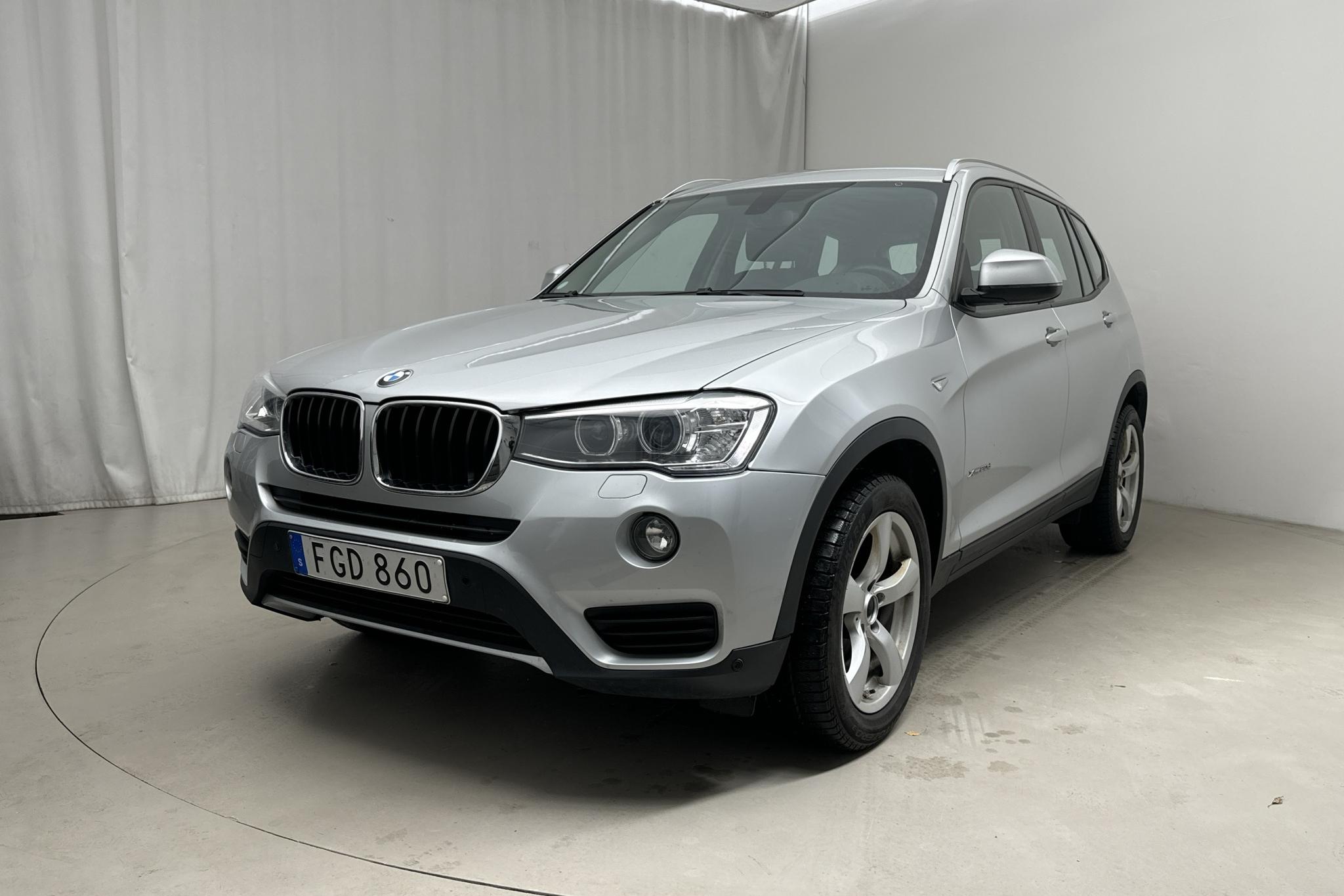 BMW X3 xDrive20d, F25 (190hk) - 98 450 km - Automatic - silver - 2016