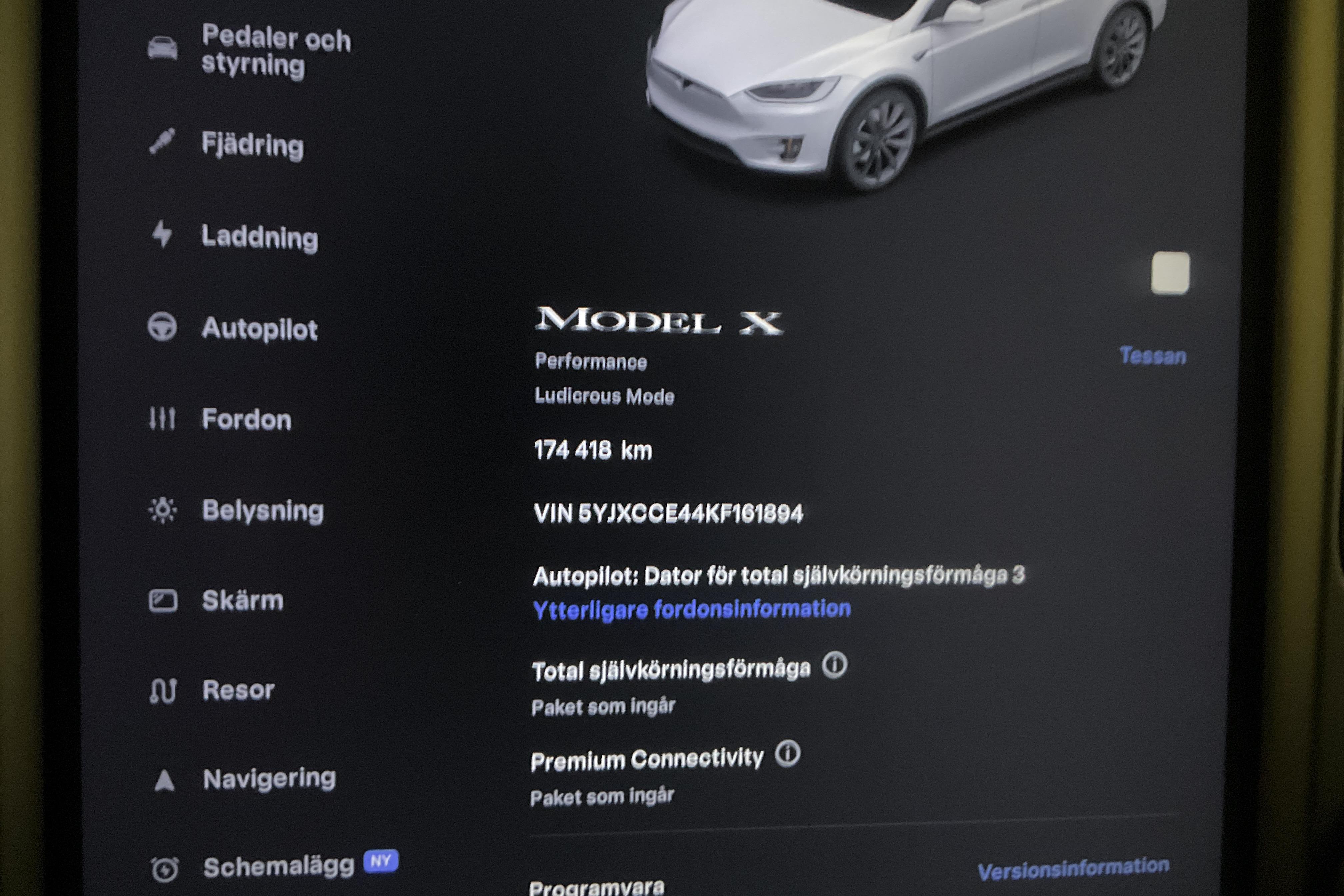 Tesla Model X Dual Motor Performance AWD - 17 441 mil - Automat - vit - 2019