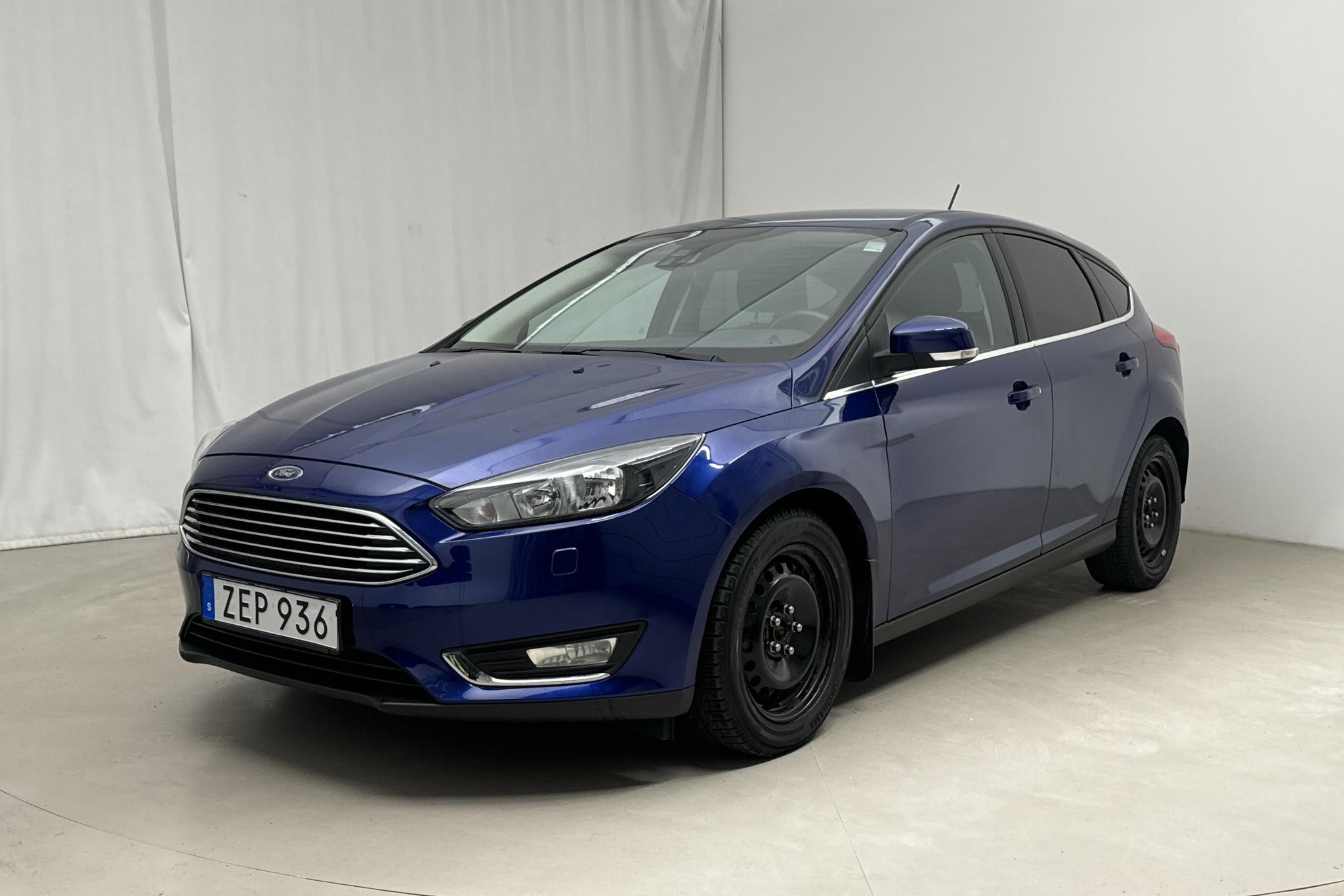 Ford Focus 1.0 EcoBoost 5dr (125hk) - 35 150 km - Manualna - niebieski - 2018