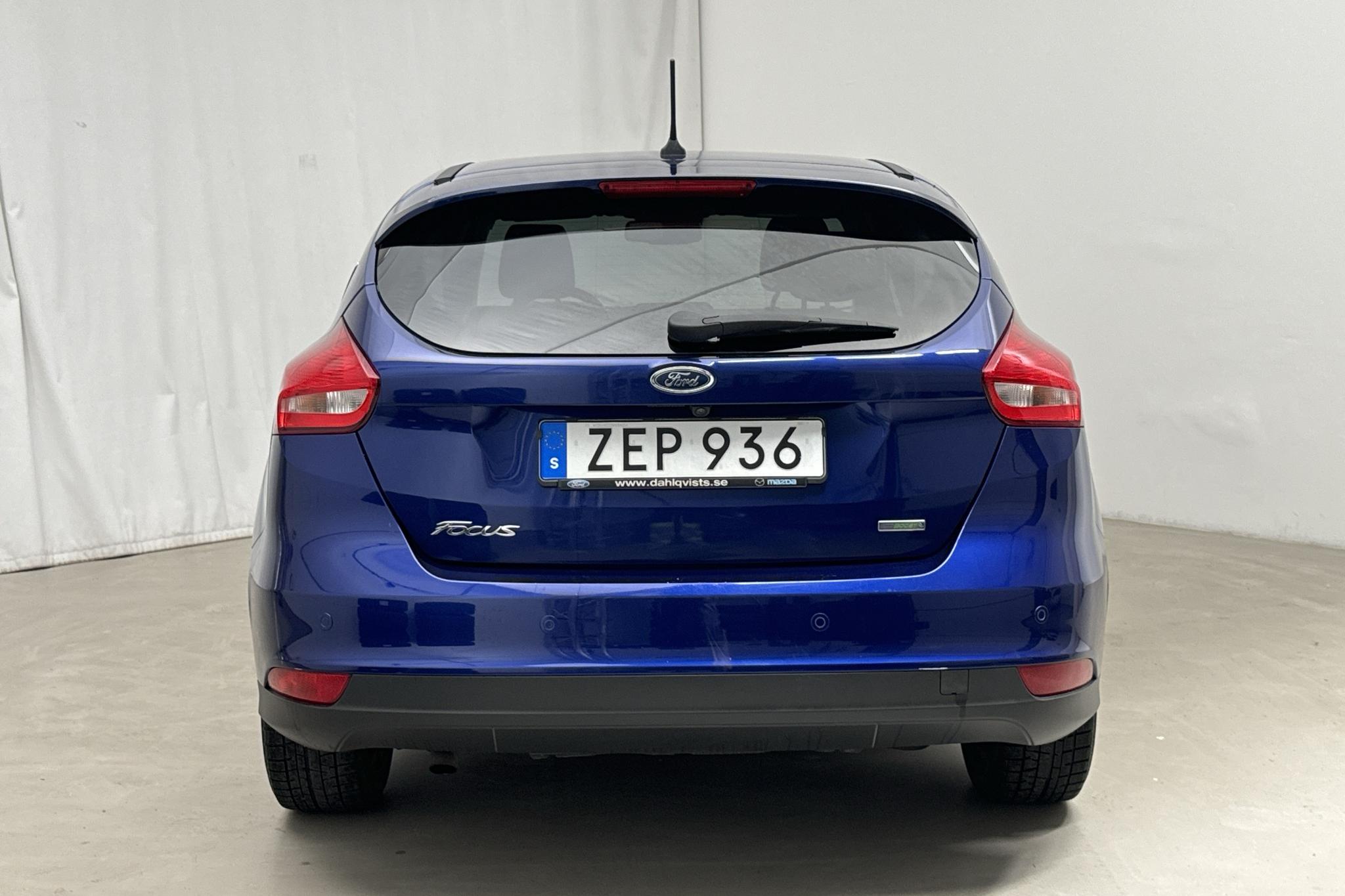 Ford Focus 1.0 EcoBoost 5dr (125hk) - 35 150 km - Manualna - niebieski - 2018