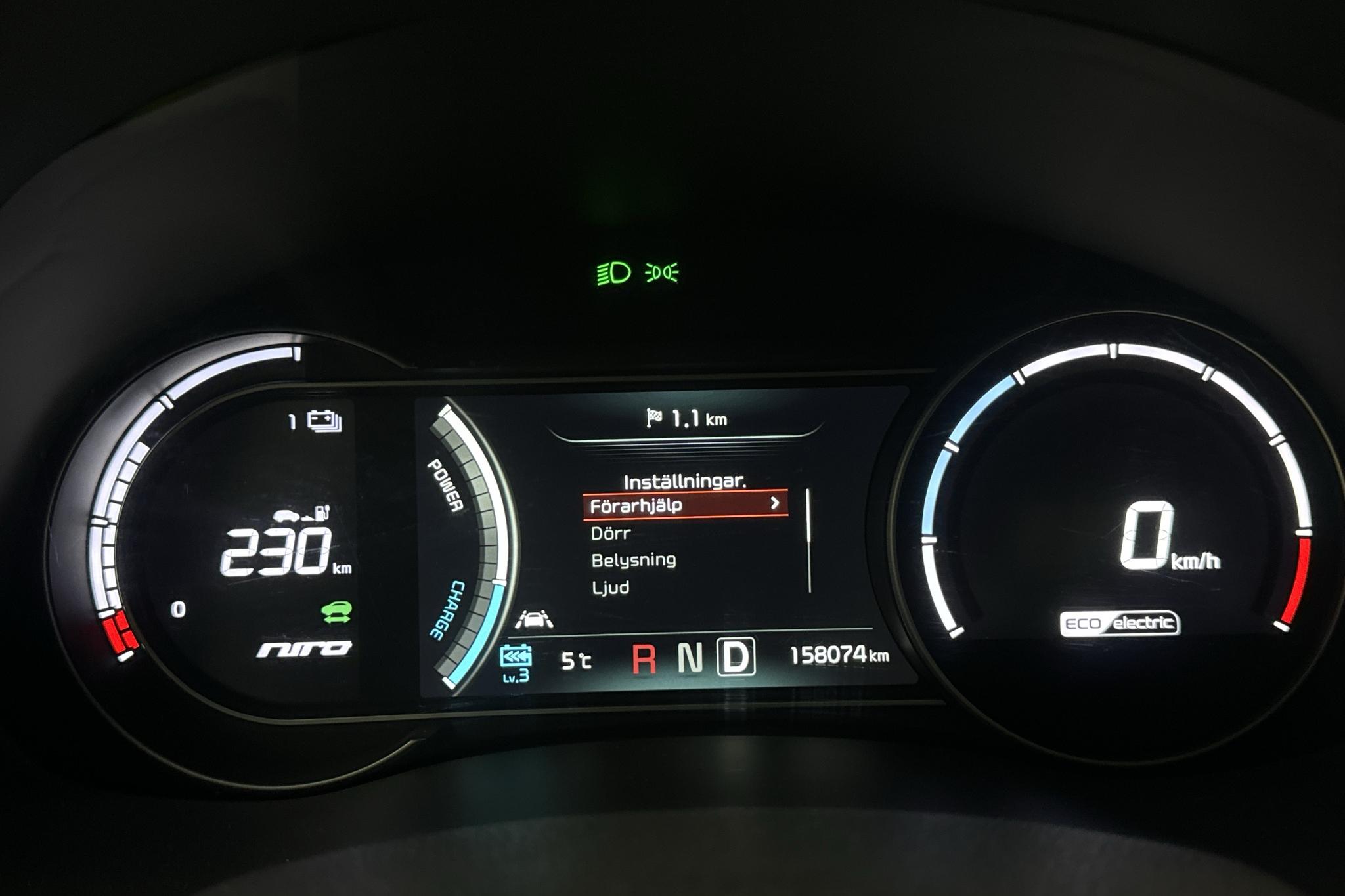 KIA Niro EV 64 kWh (204hk) - 15 808 mil - Automat - svart - 2019