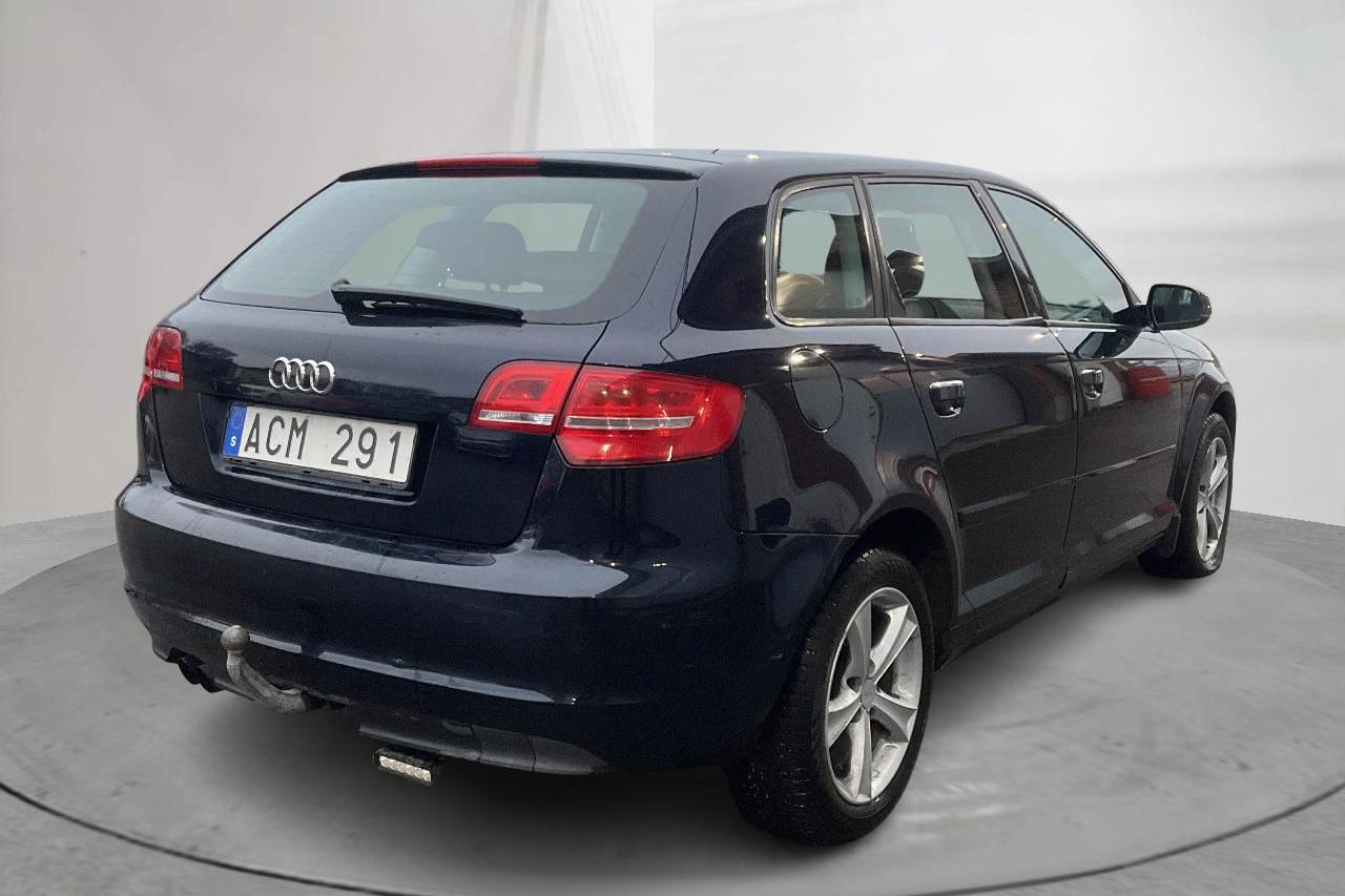 Audi A3 2.0 TDI Sportback quattro (140hk) - 256 640 km - Manual - blue - 2011