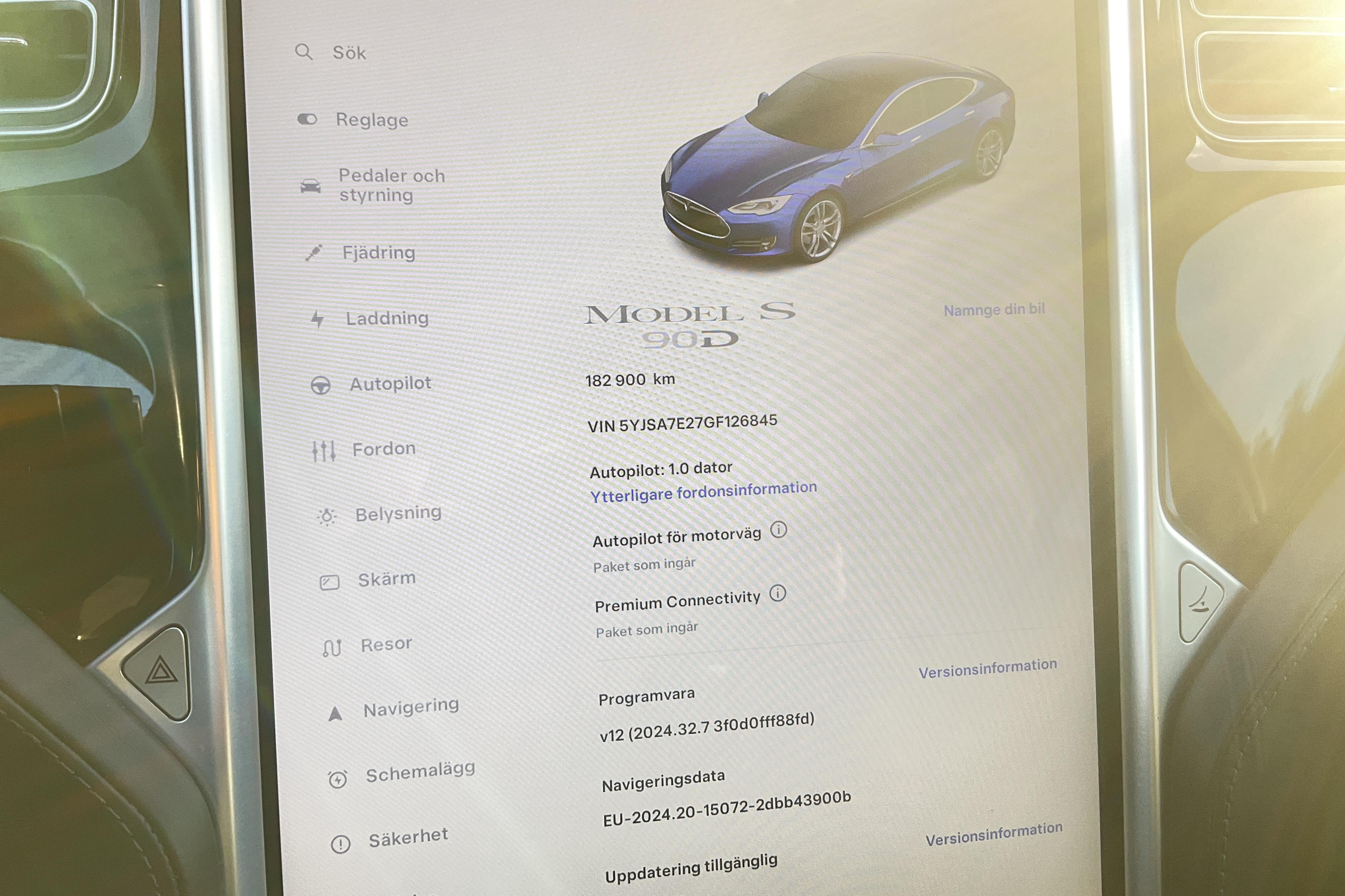 Tesla Model S 90D - 18 290 mil - Automat - blå - 2016