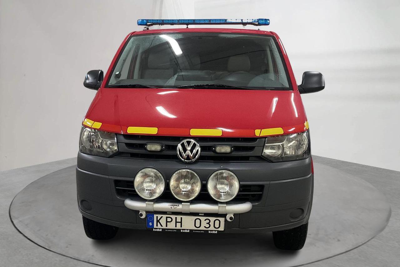 VW Transporter T5 2.0 TDI 4MOTION (180hk) - 22 080 km - Automatyczna - czerwony - 2010