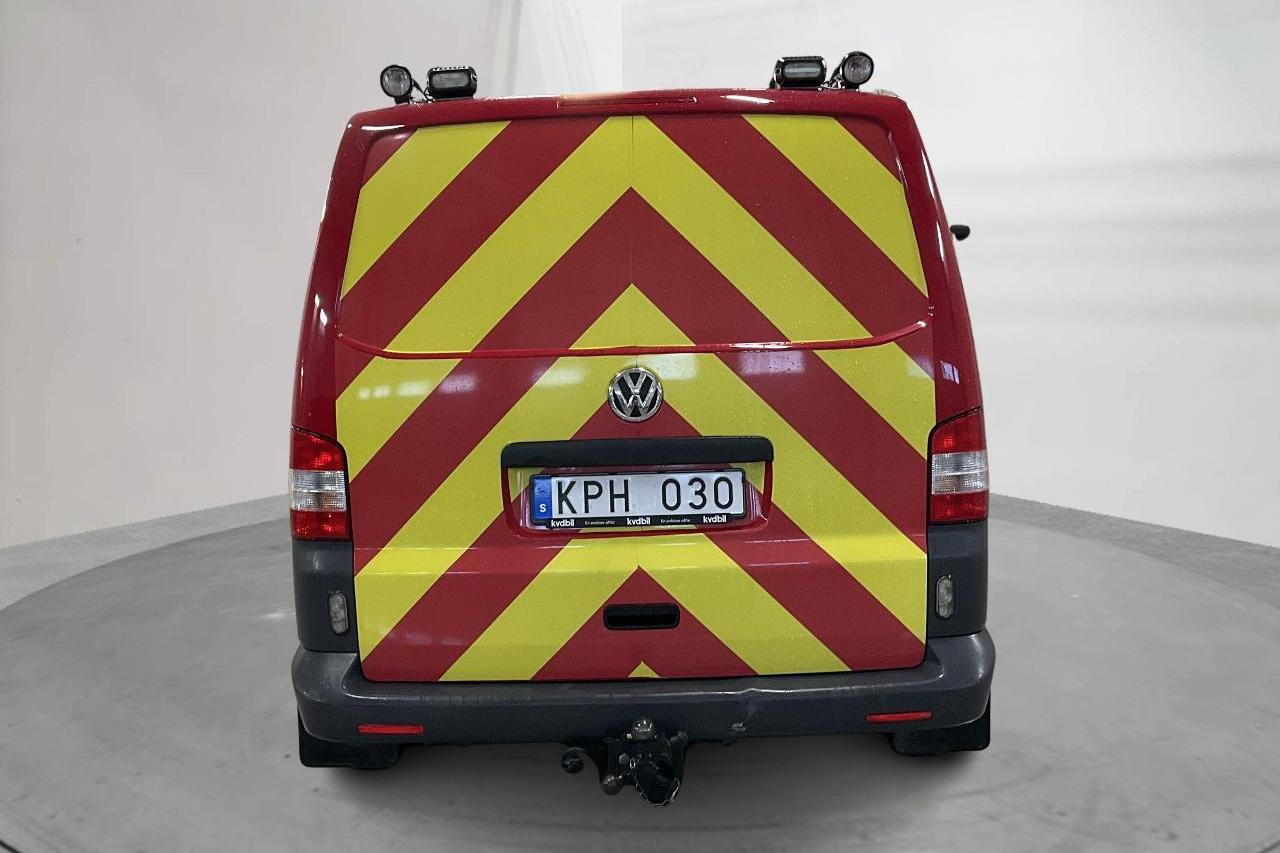 VW Transporter T5 2.0 TDI 4MOTION (180hk) - 22 080 km - Automatyczna - czerwony - 2010